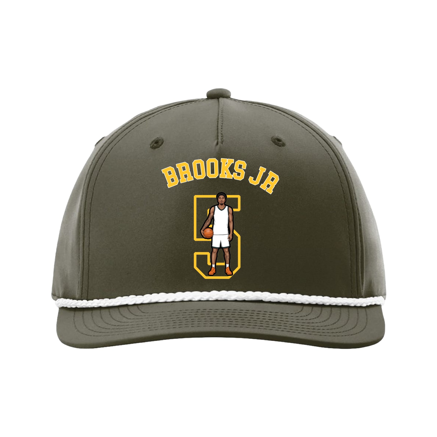 Five-Panel Classic Rope Cap — Shirsey Arch in Green
