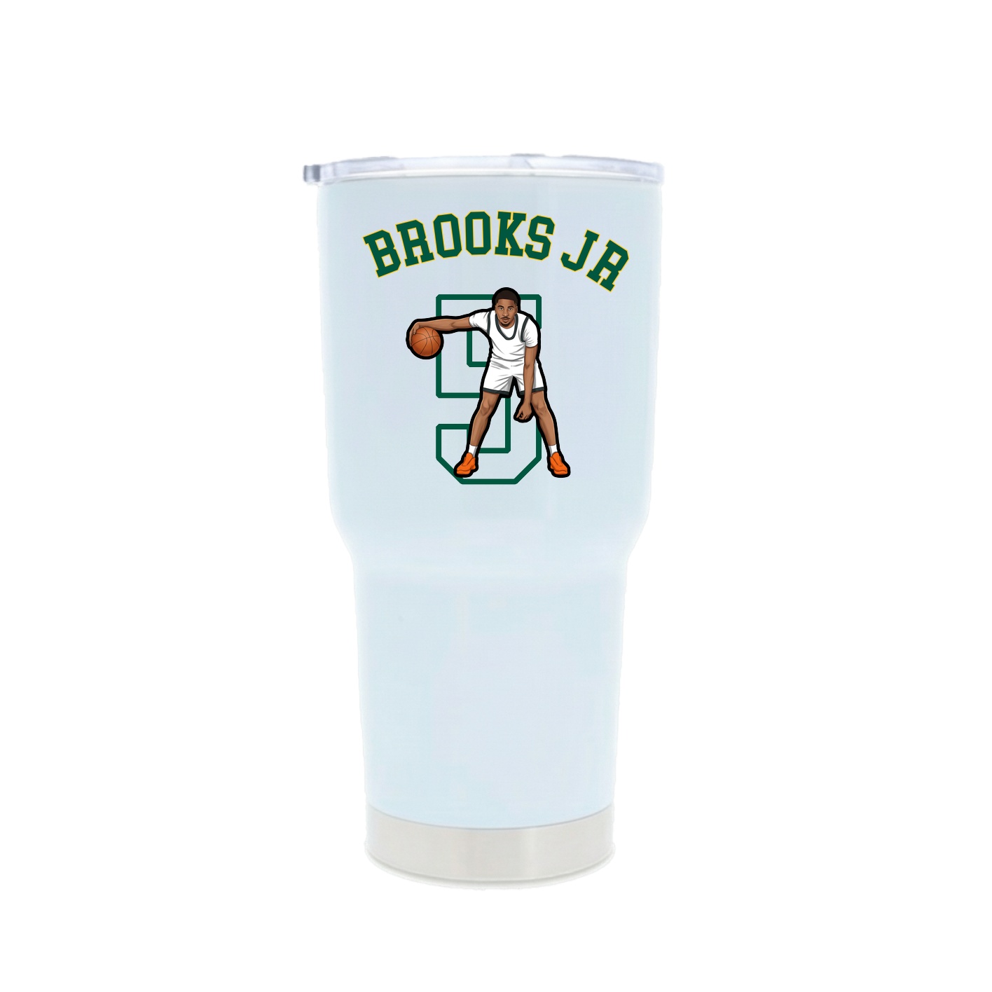 30oz Stainless Steel Tumbler — Shirsey Arch in White