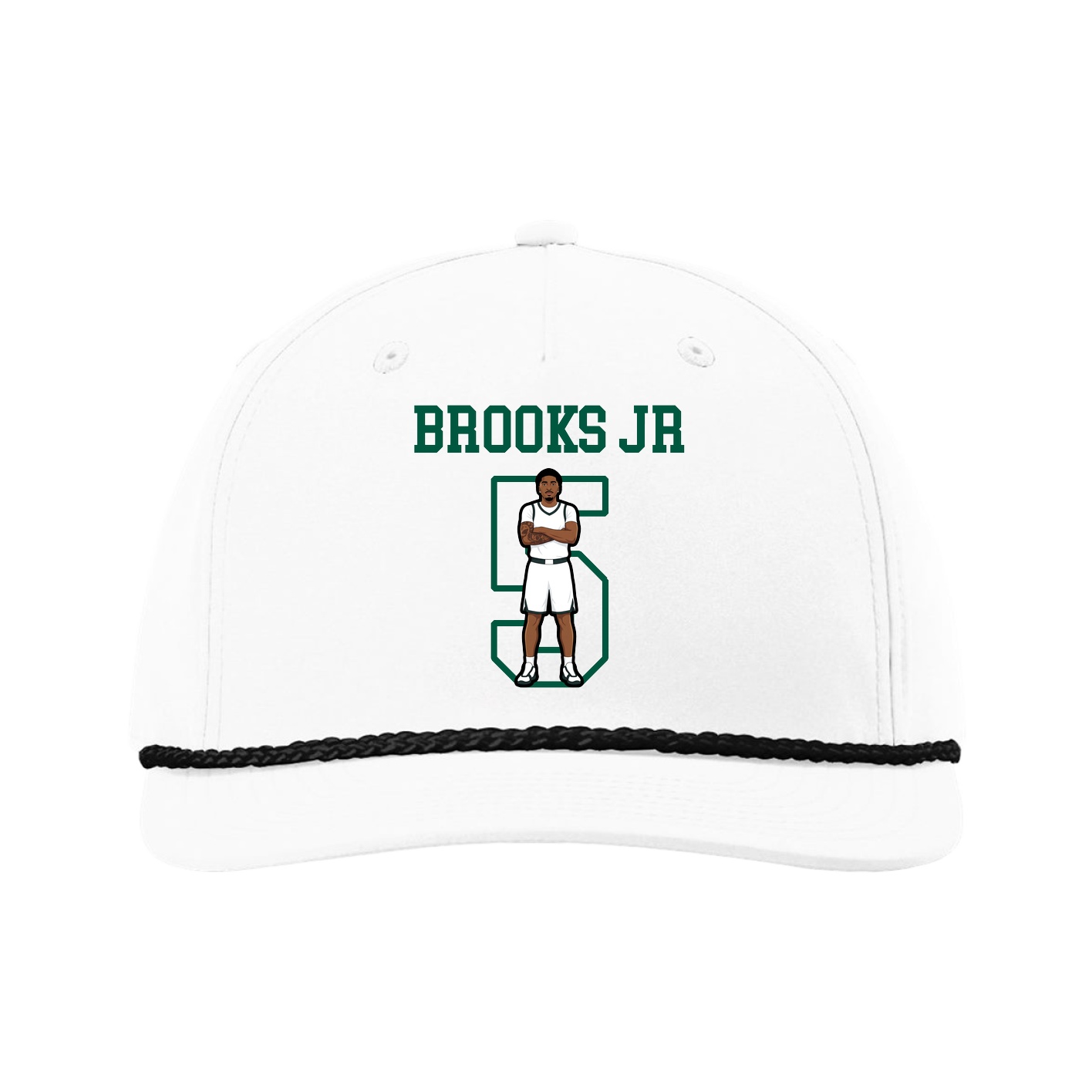 Five-Panel Classic Rope Cap — Shirsey in White