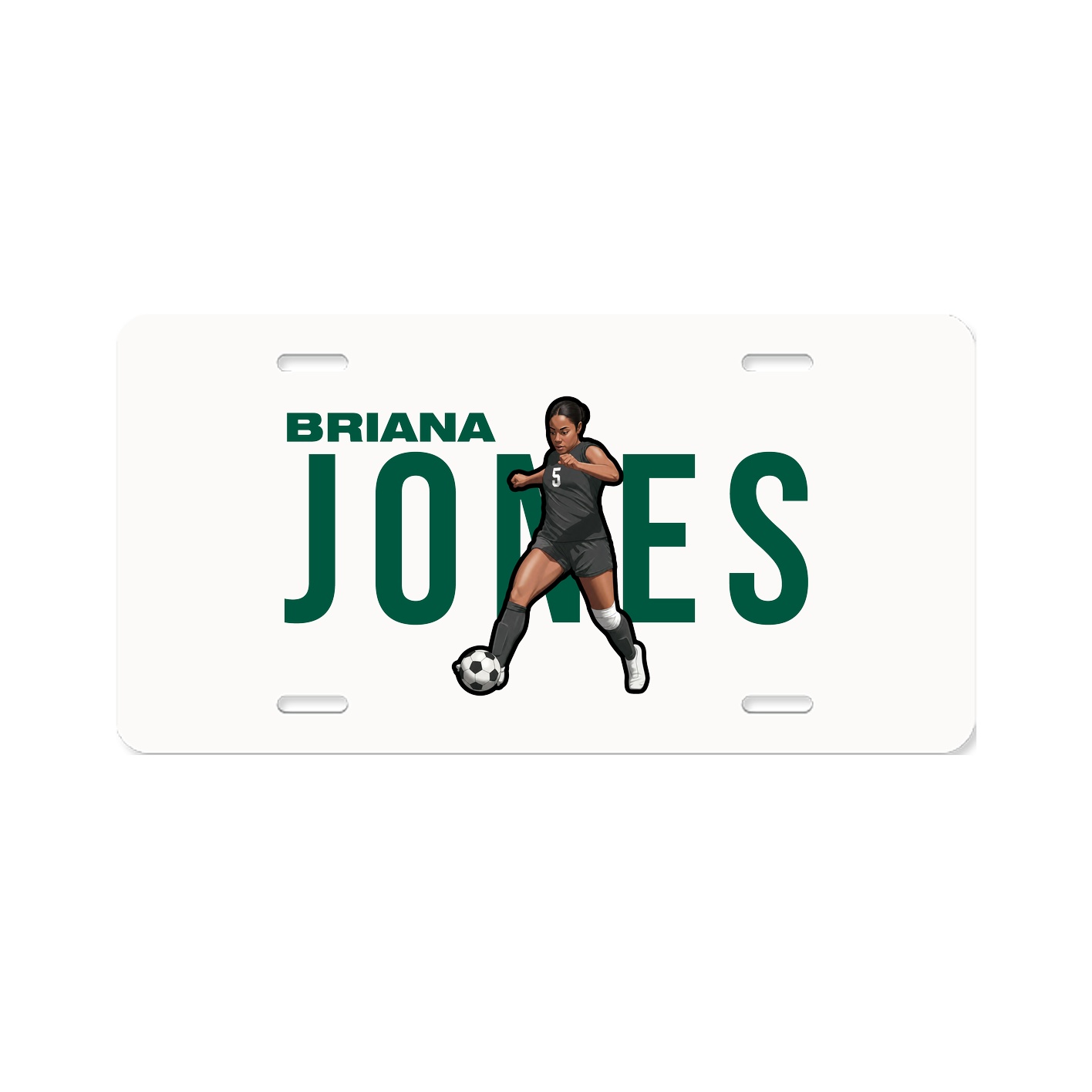 License Plate — Player Name in Classic