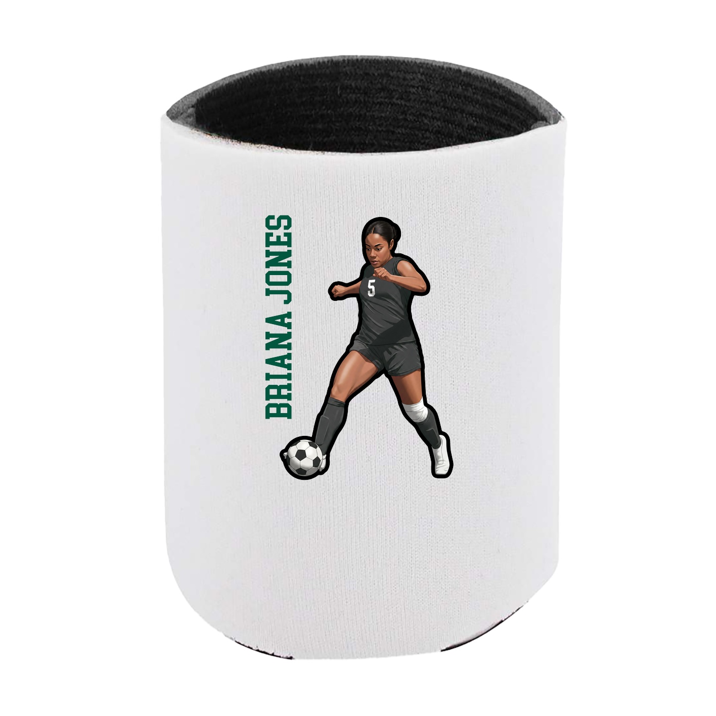 Can Holder — Name Vertical in White