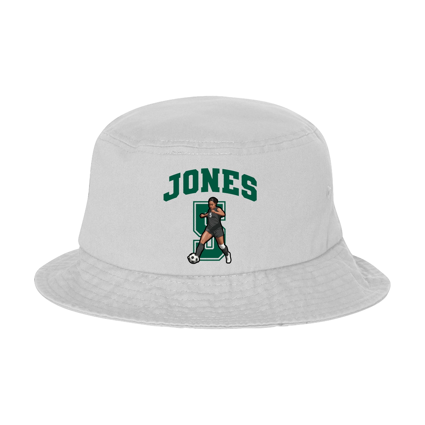 Bucket Cap — Number in White