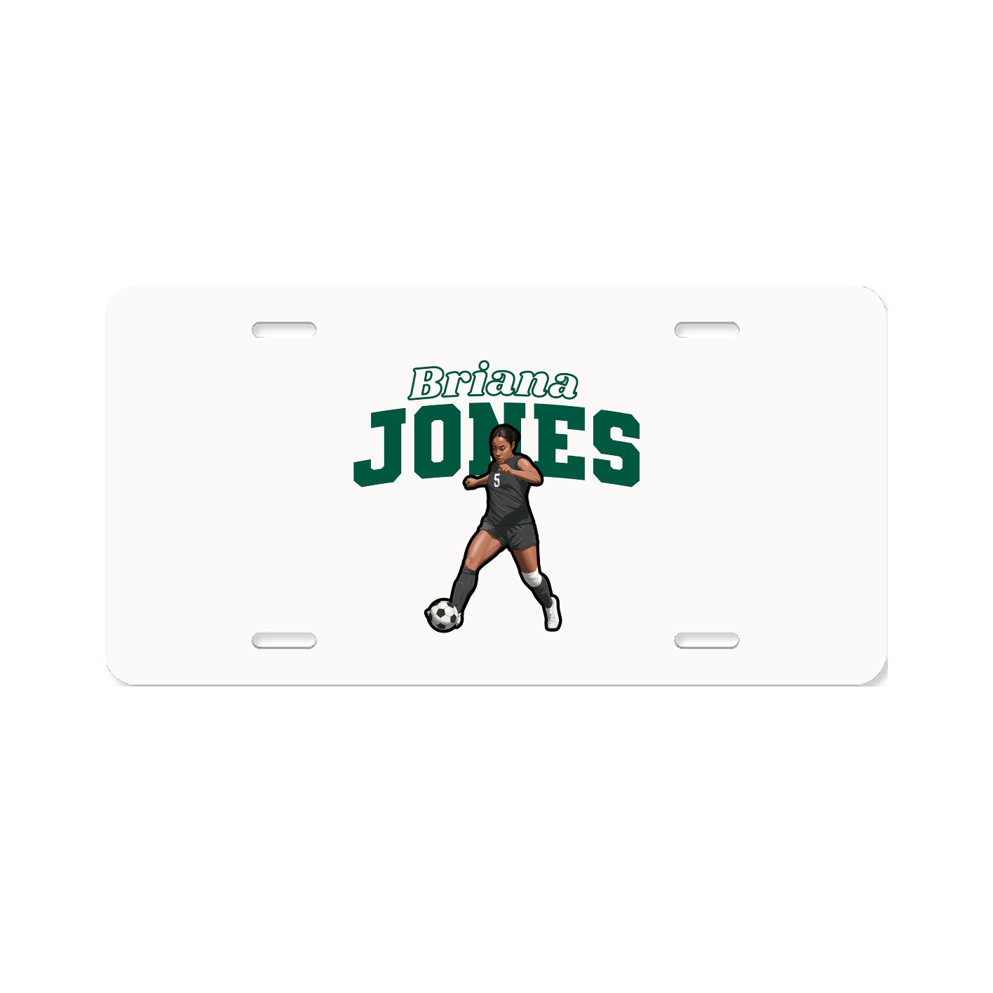 License Plate — Name Arch in Classic