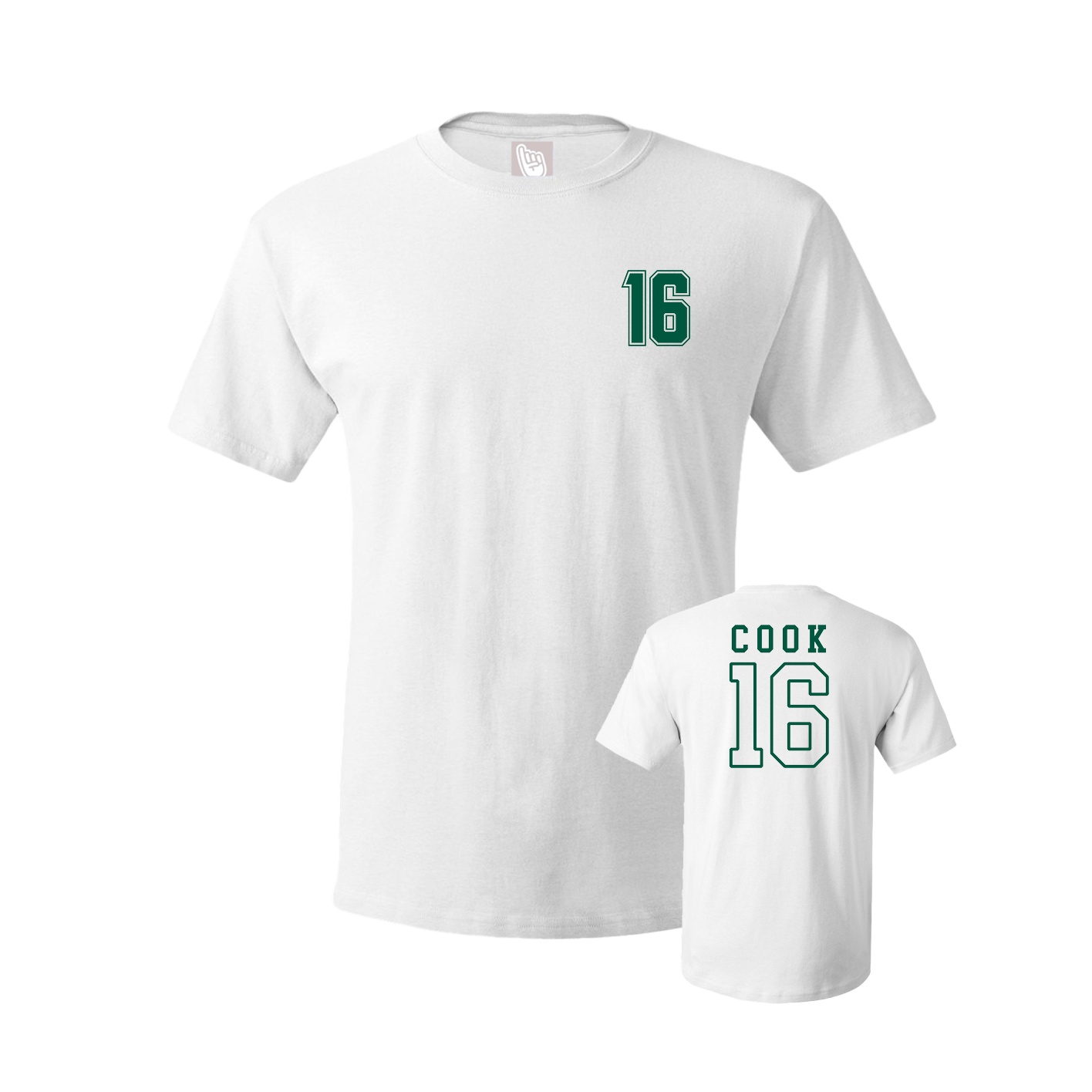 Youth Tee — Chest Back in White