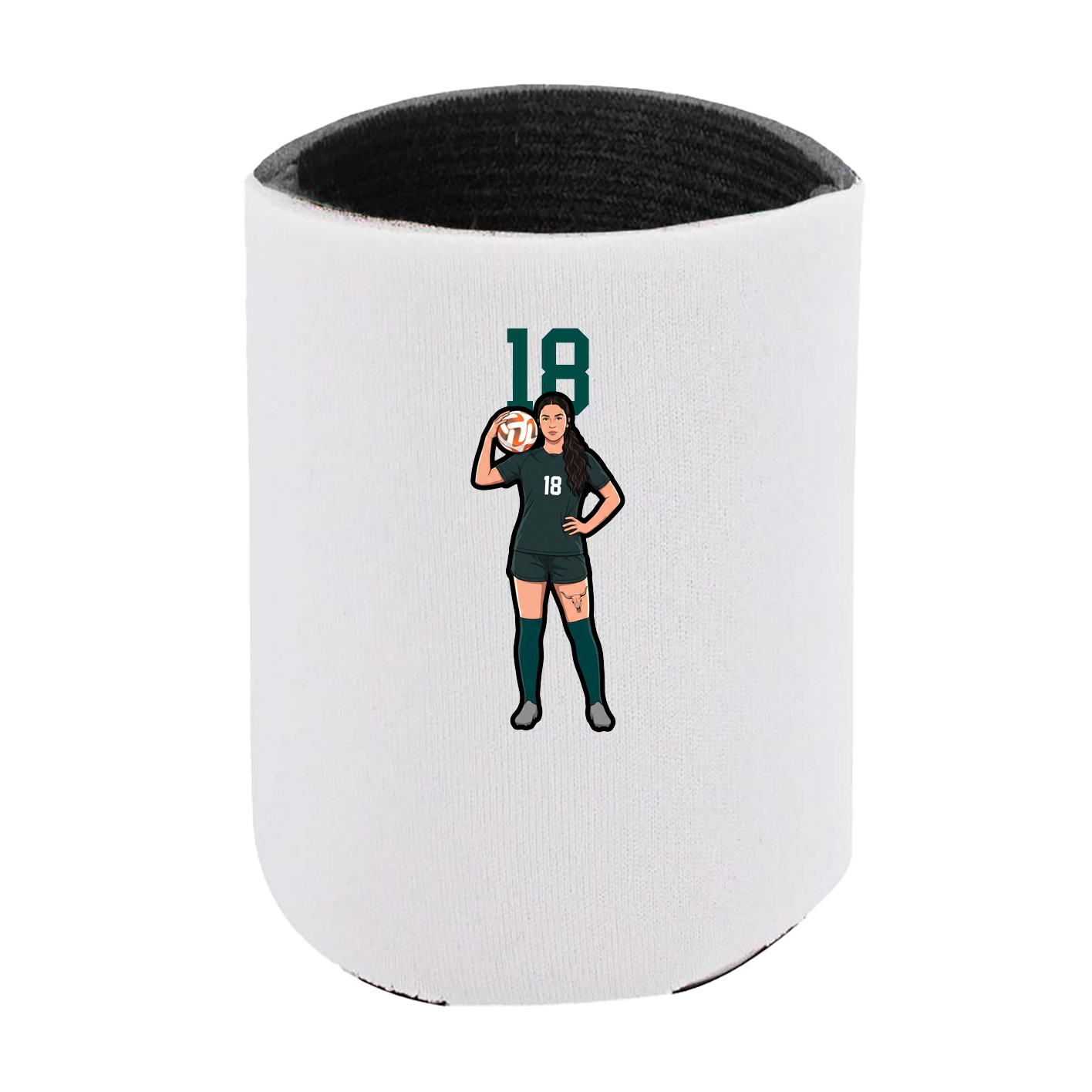Can Holder — Number Top in White