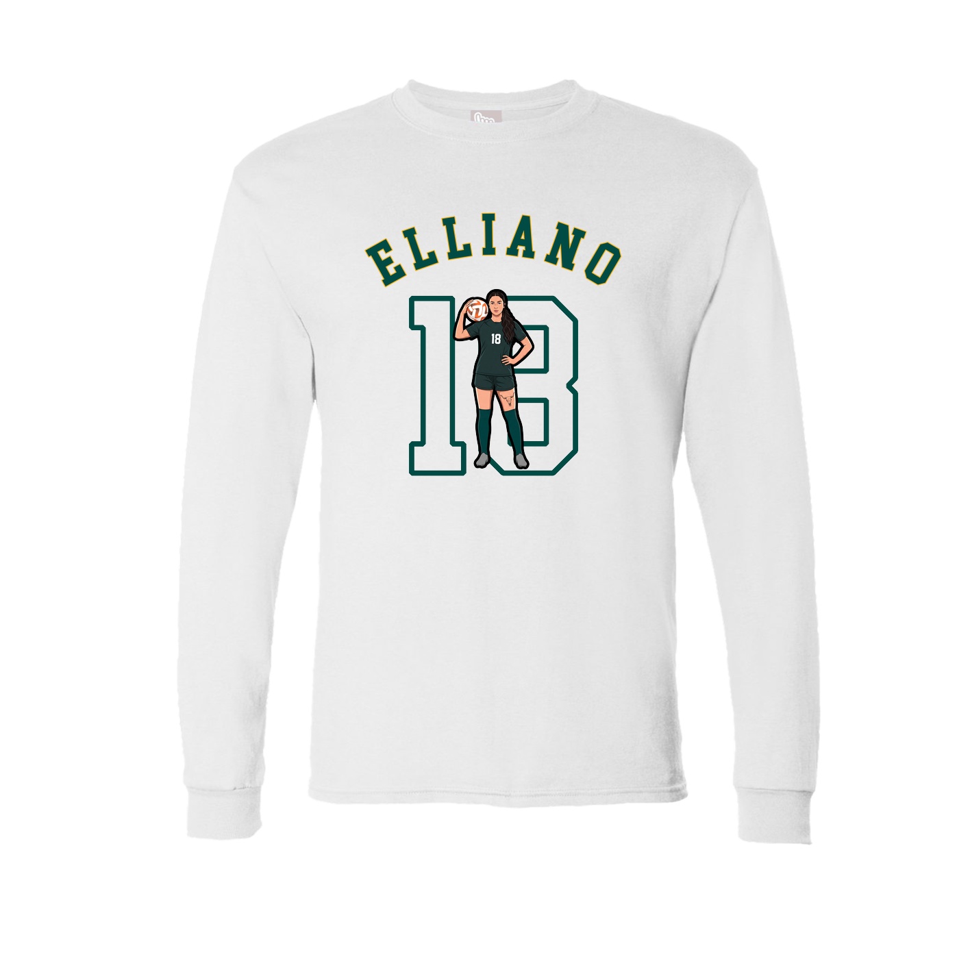 Long Sleeve Tee — Shirsey Arch in White
