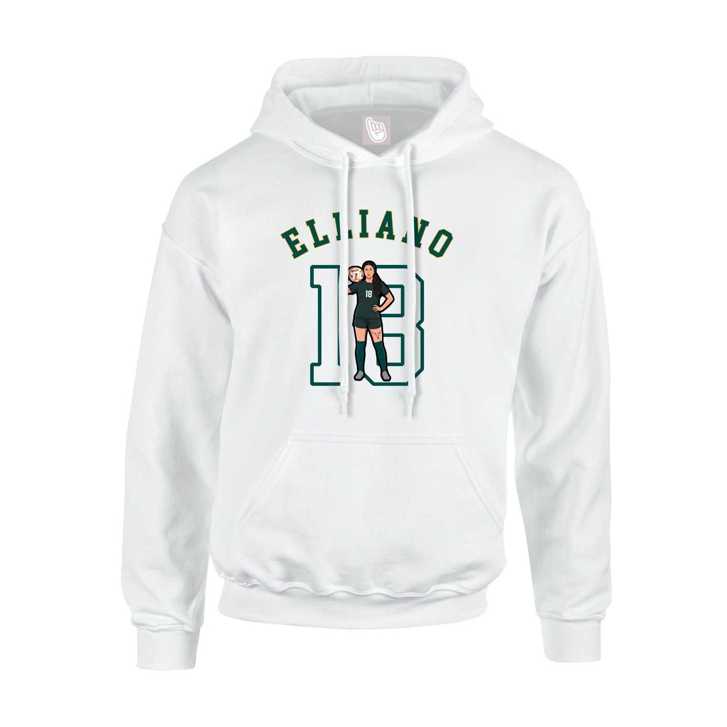 Hoodie — Shirsey Arch in White