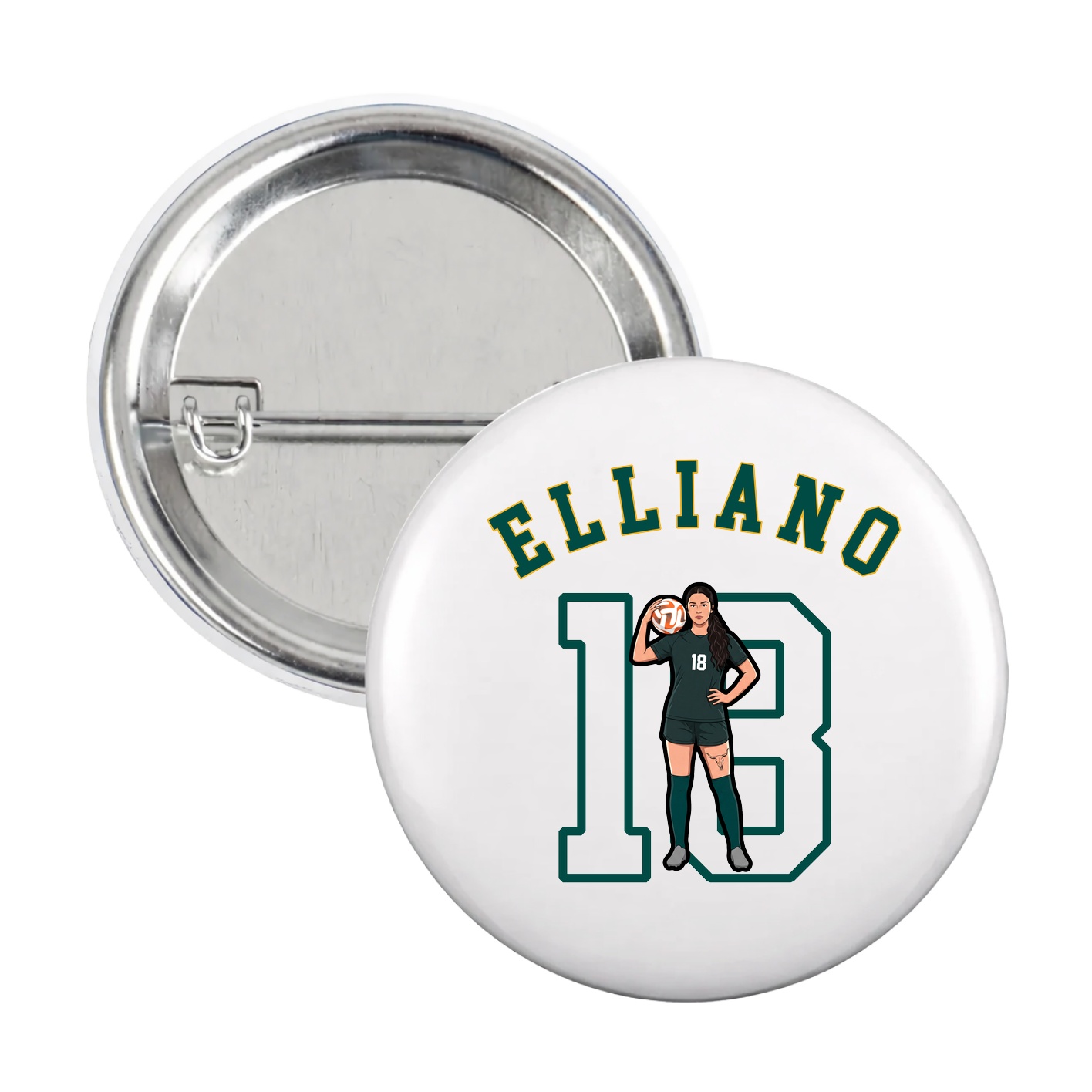 Game Day Button — Shirsey Arch in White