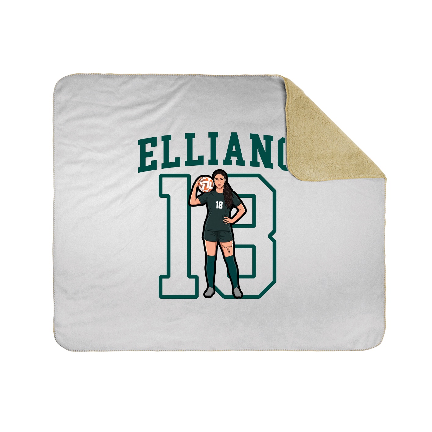 Throw Blanket — Shirsey in White