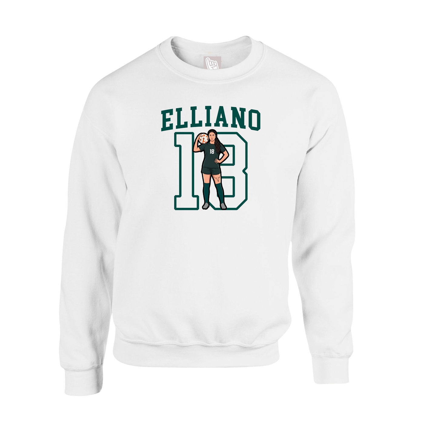 Fleece Crew — Shirsey in White