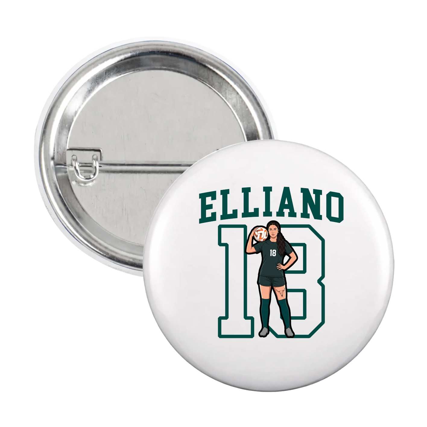Game Day Button — Shirsey in White