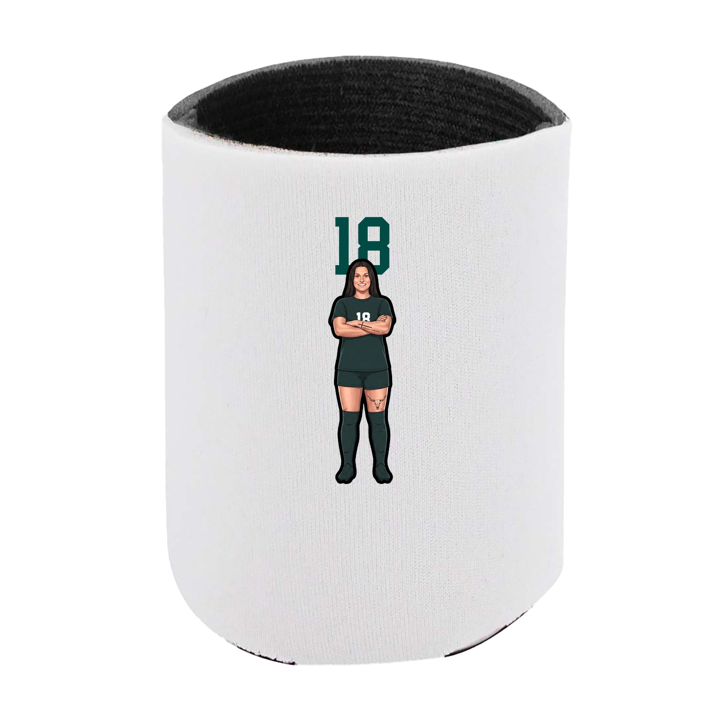 Can Holder — Number Top in White