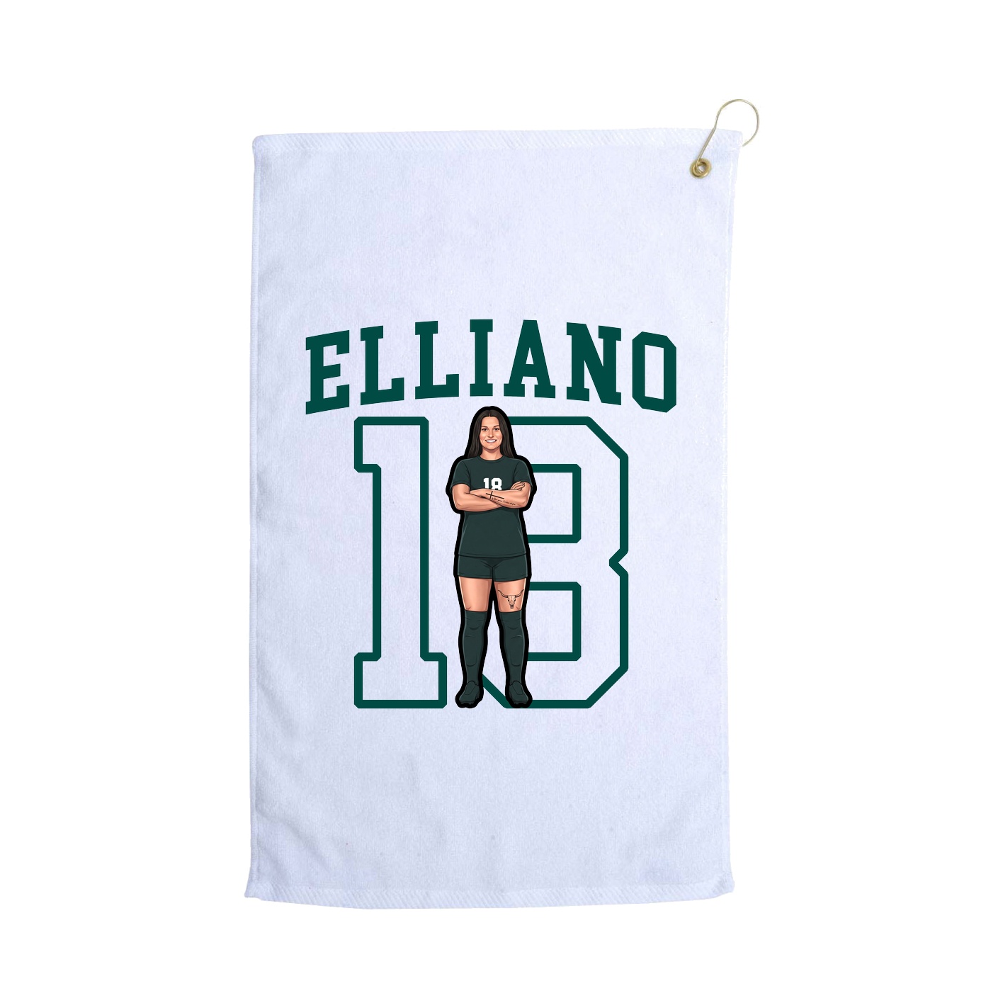 Golf Towel — Shirsey in White