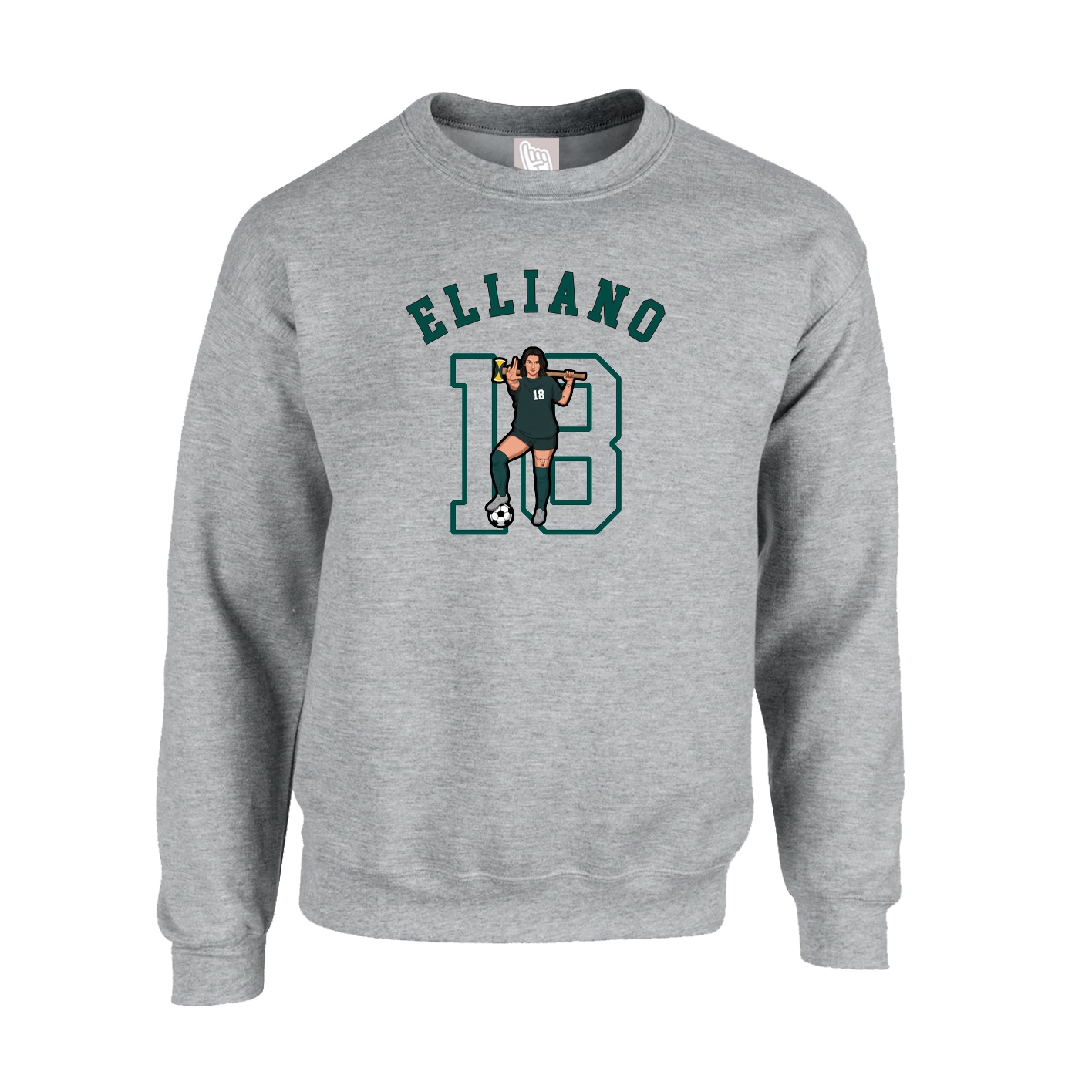 Fleece Crew — Shirsey Arch in Grey