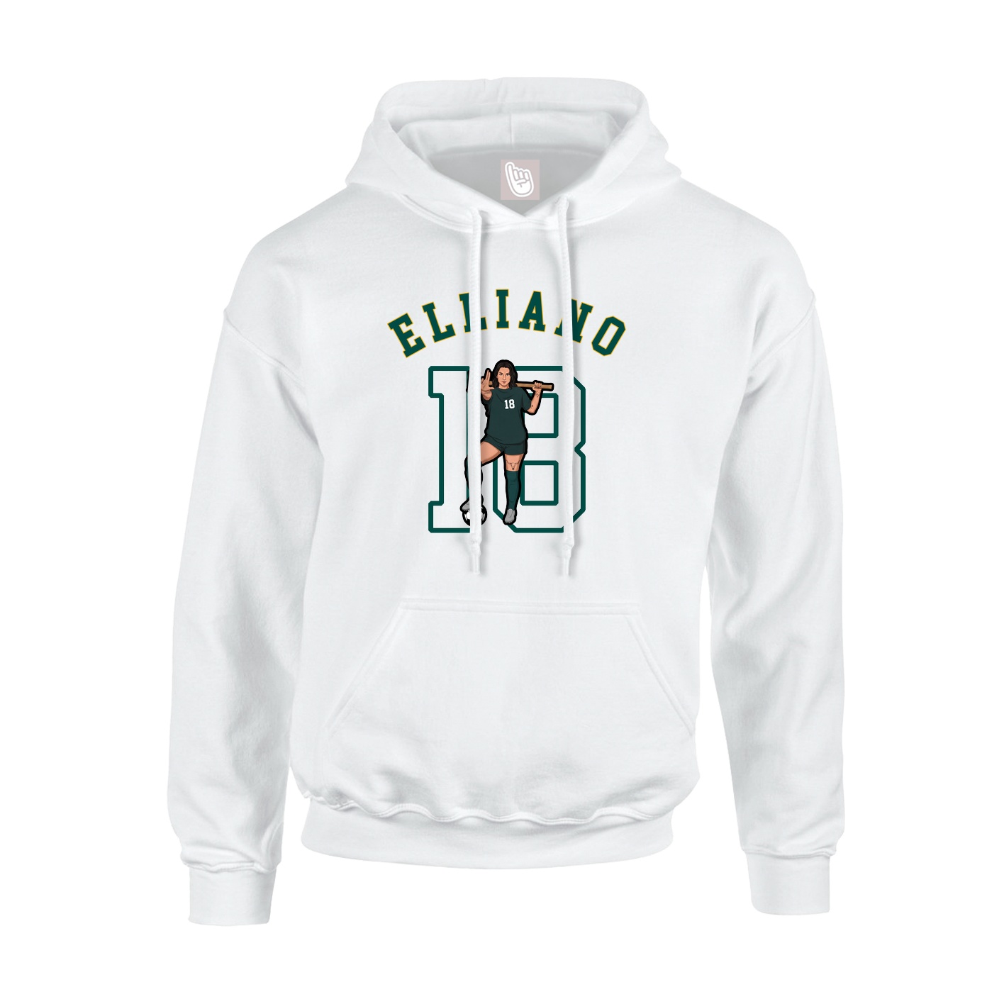Youth Hoodie — Shirsey Arch in White
