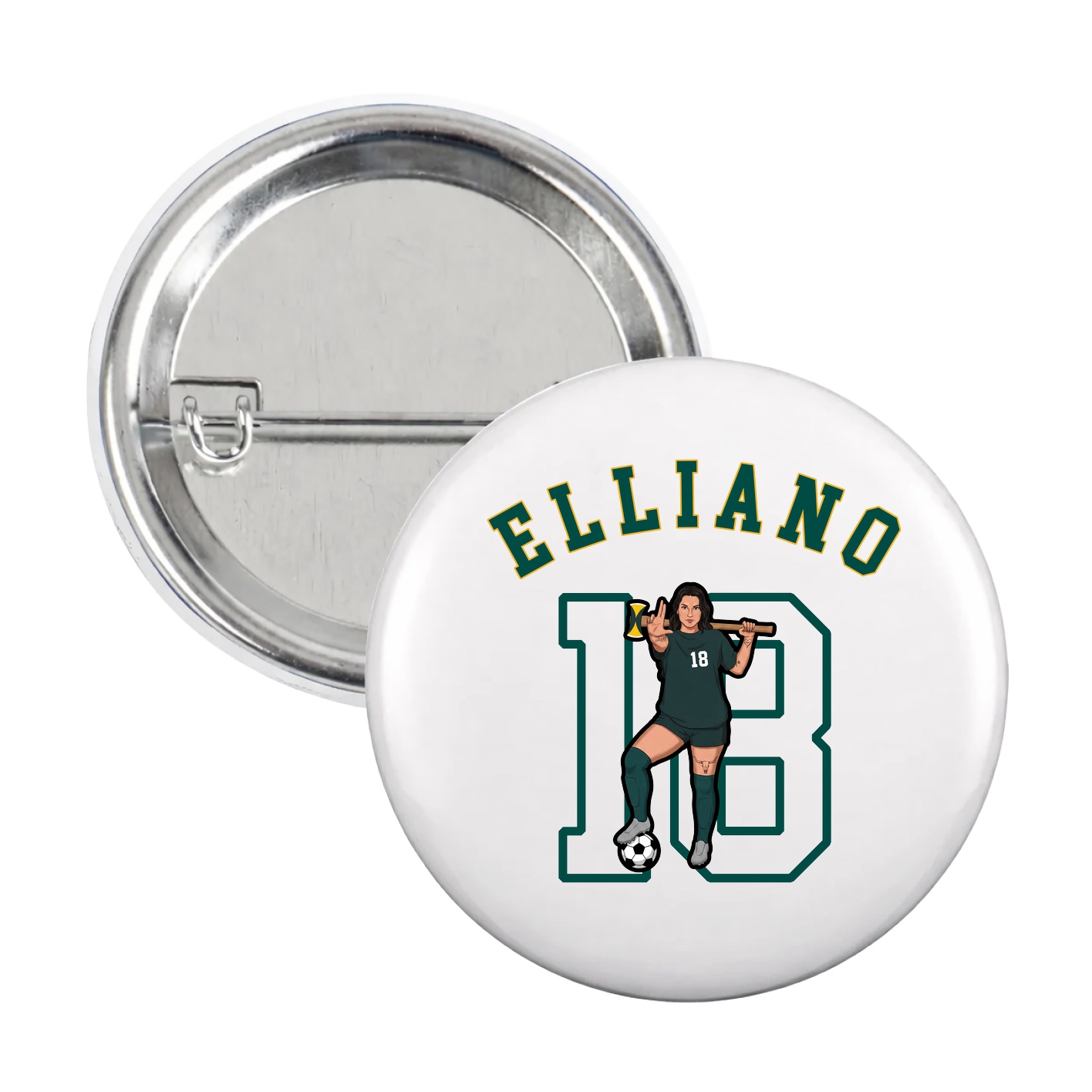 Game Day Button — Shirsey Arch in White