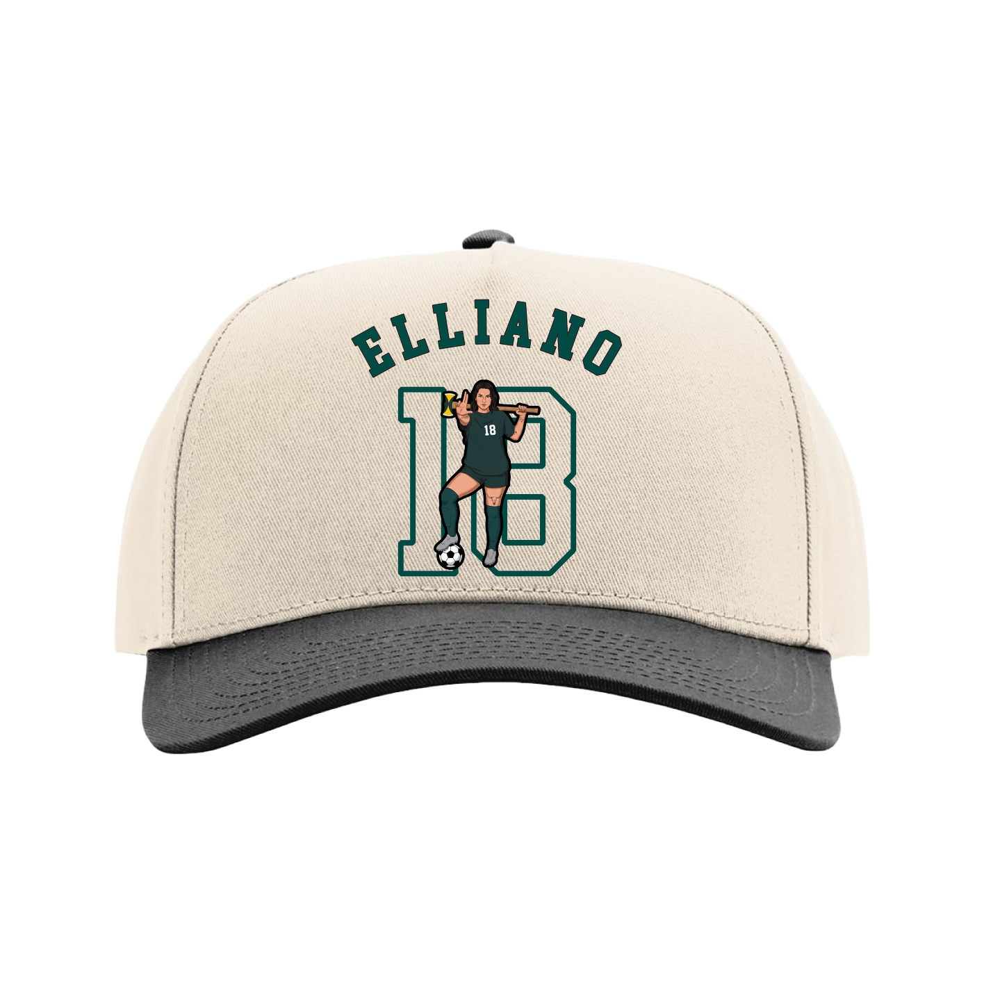 Full Fabric Five-Panel Champ Cap