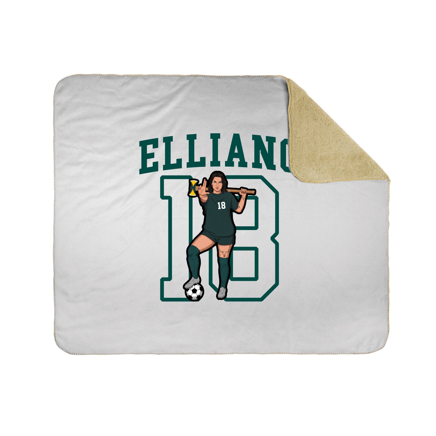 50x60 Sherpa Lined Throw Blanket