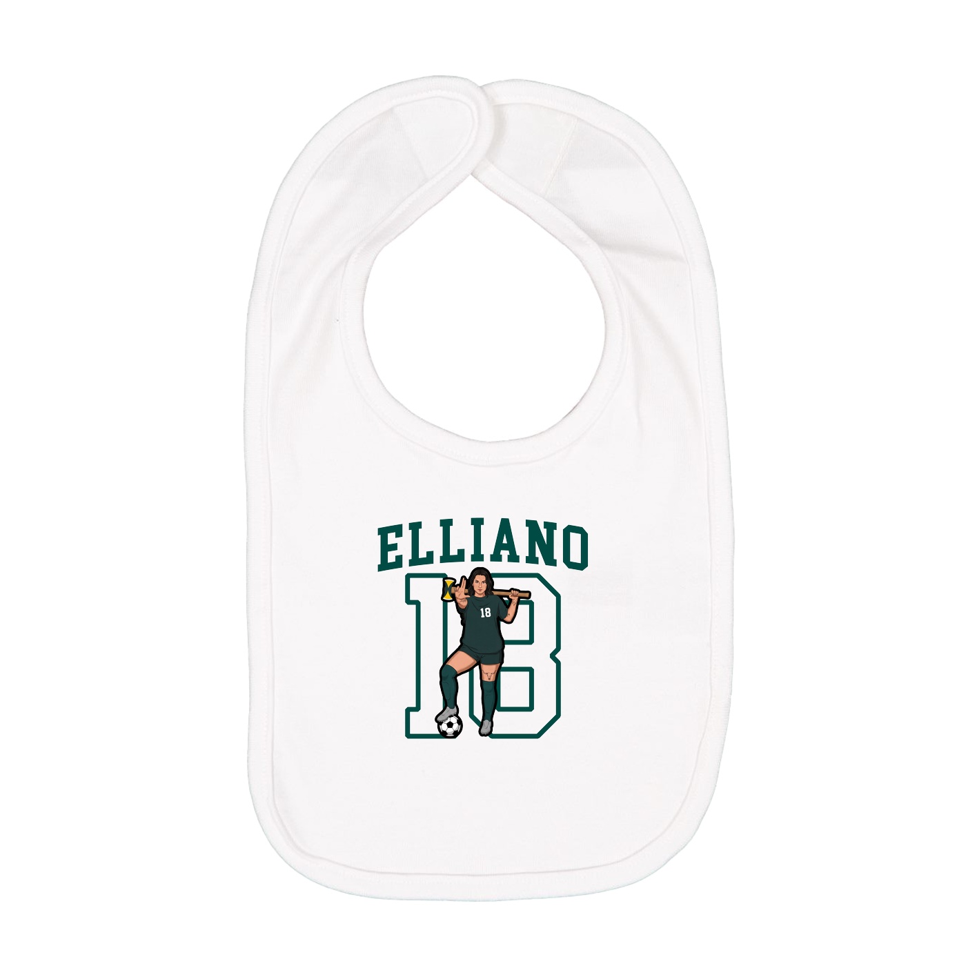 Infant Bib — Shirsey in White
