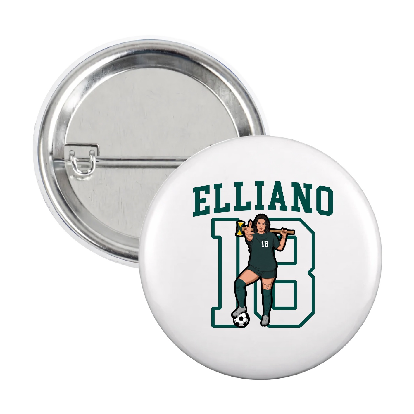 Game Day Button — Shirsey in White