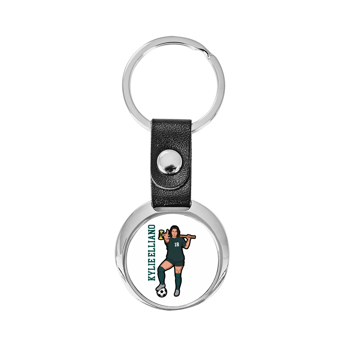 Key Chain — Name Vertical in Classic