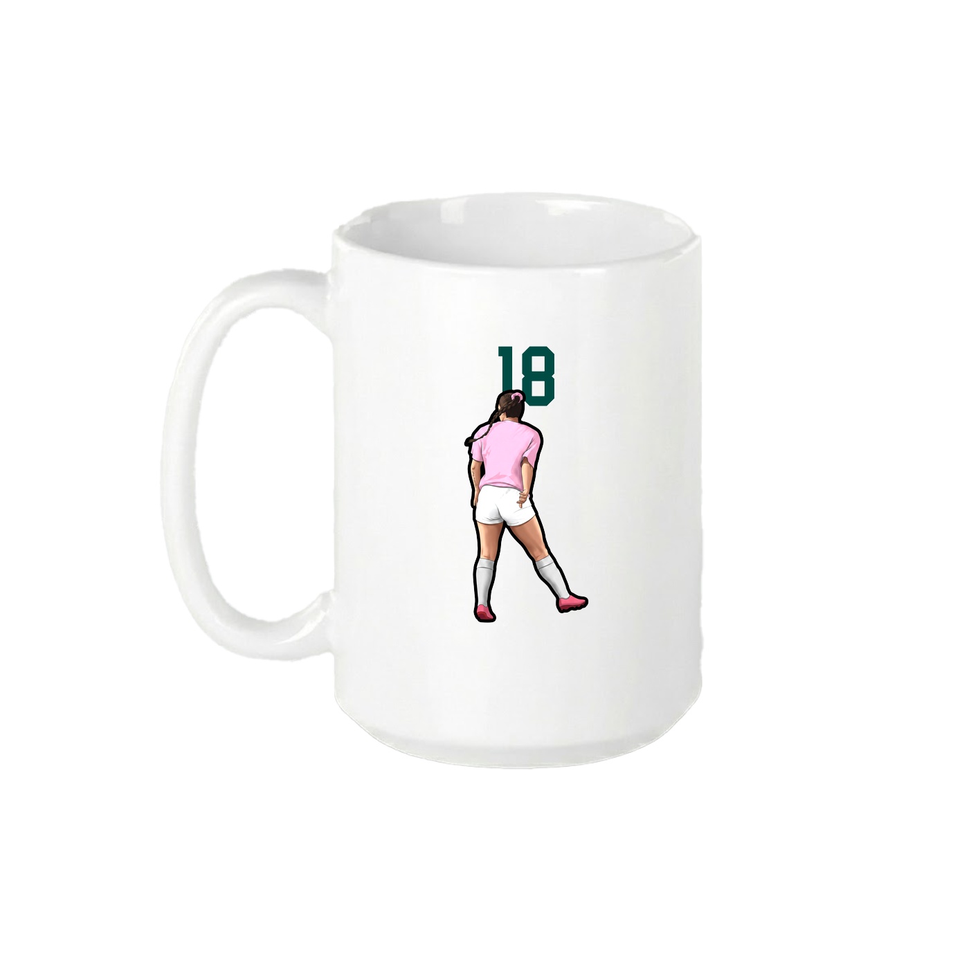 15oz Coffee Mug — Number Top in White