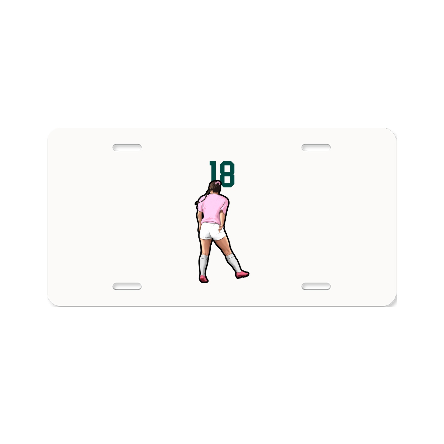License Plate — Number Top in Classic