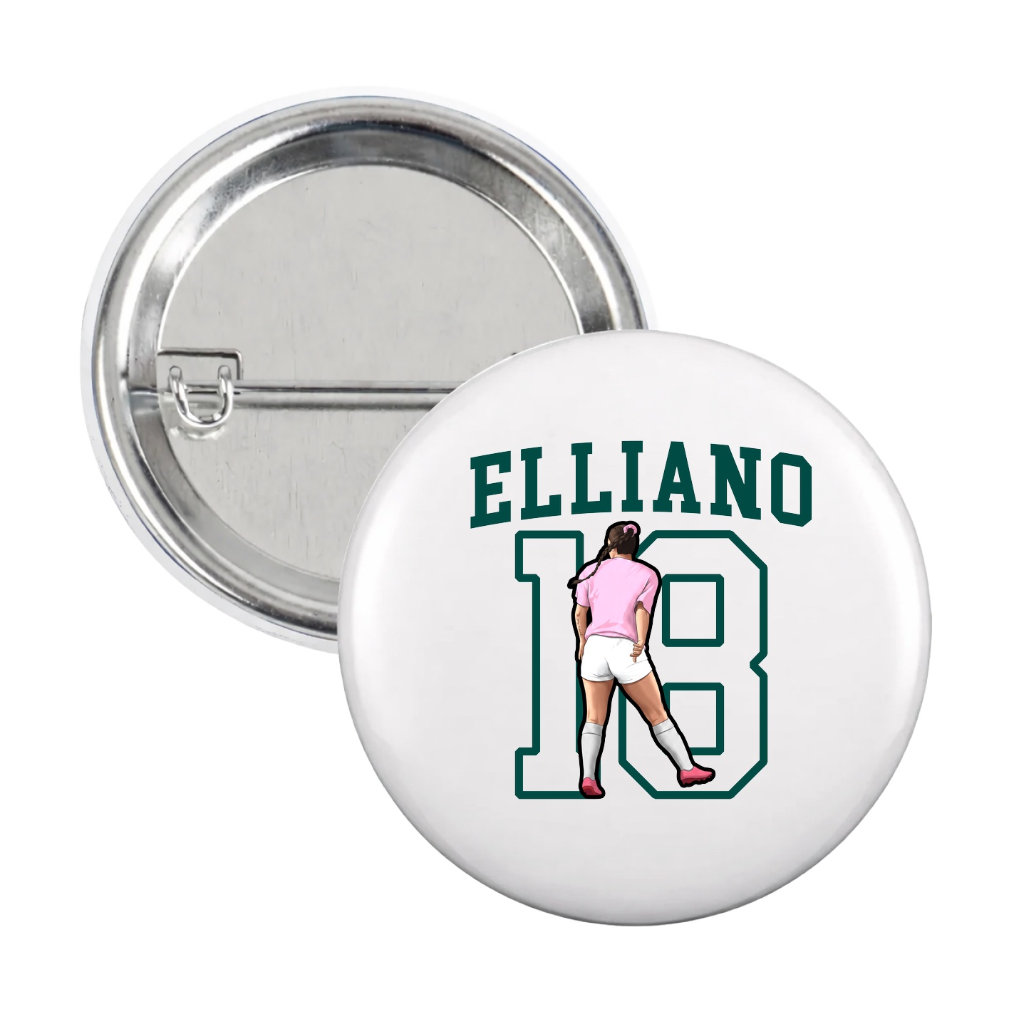 Game Day Button — Shirsey in White