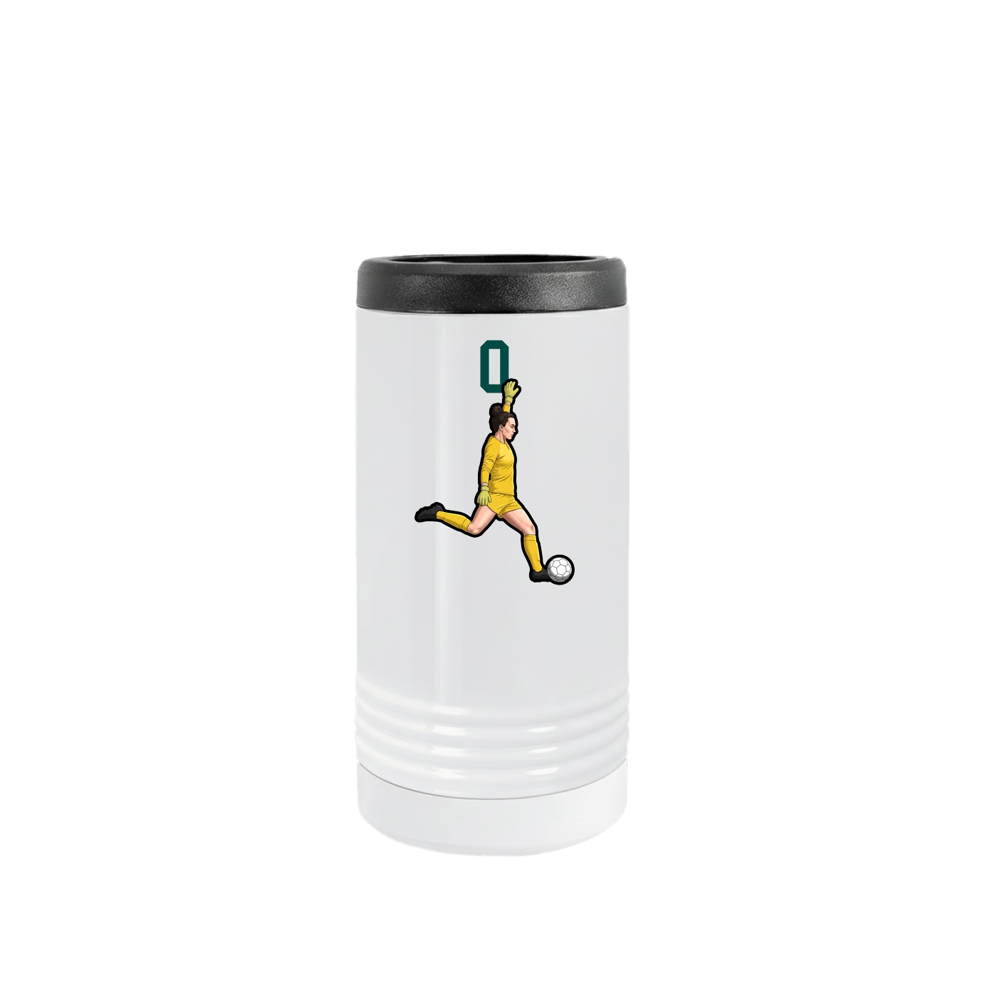 Slim Beverage Holder — Number Top in White