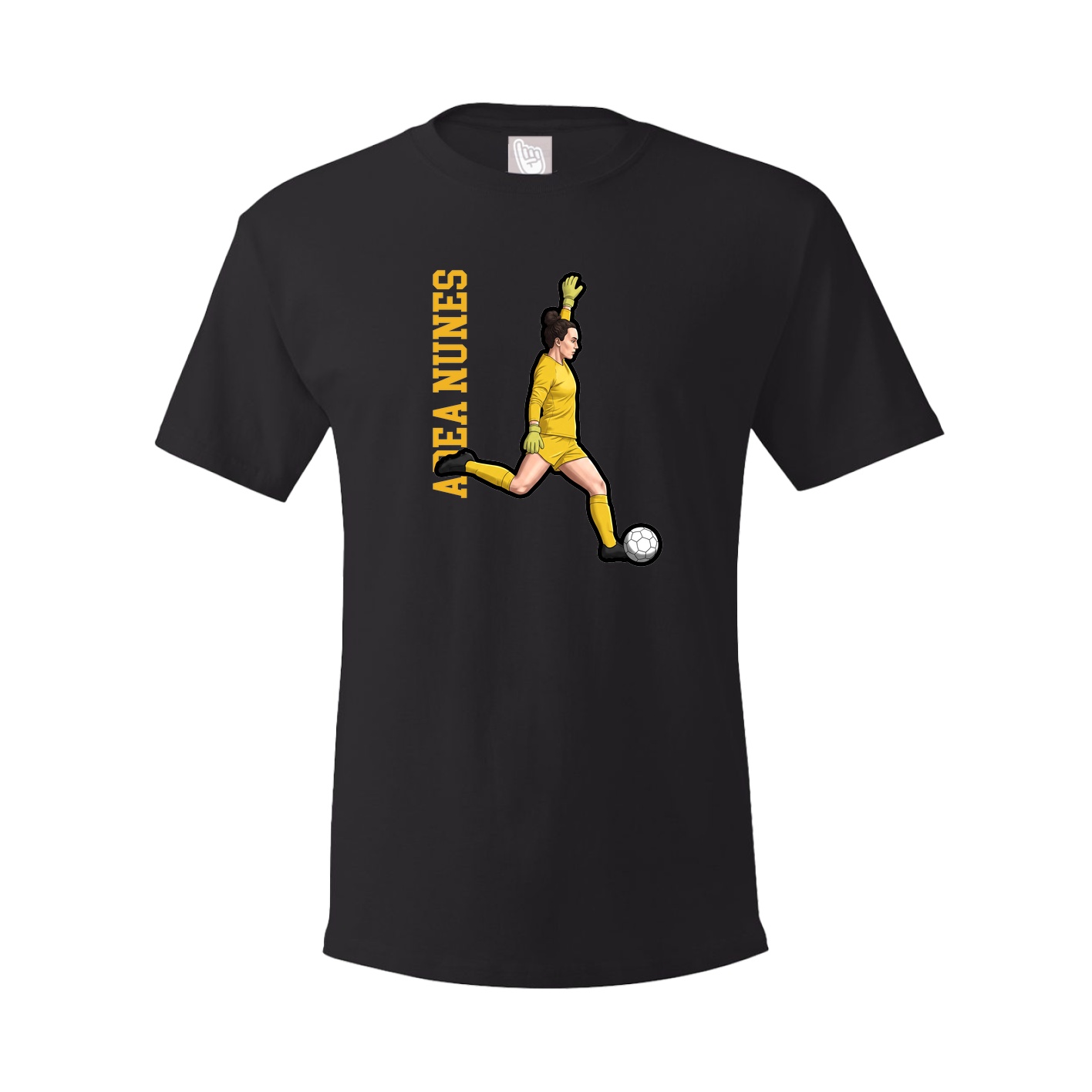 Youth Tee — Name Vertical in Black