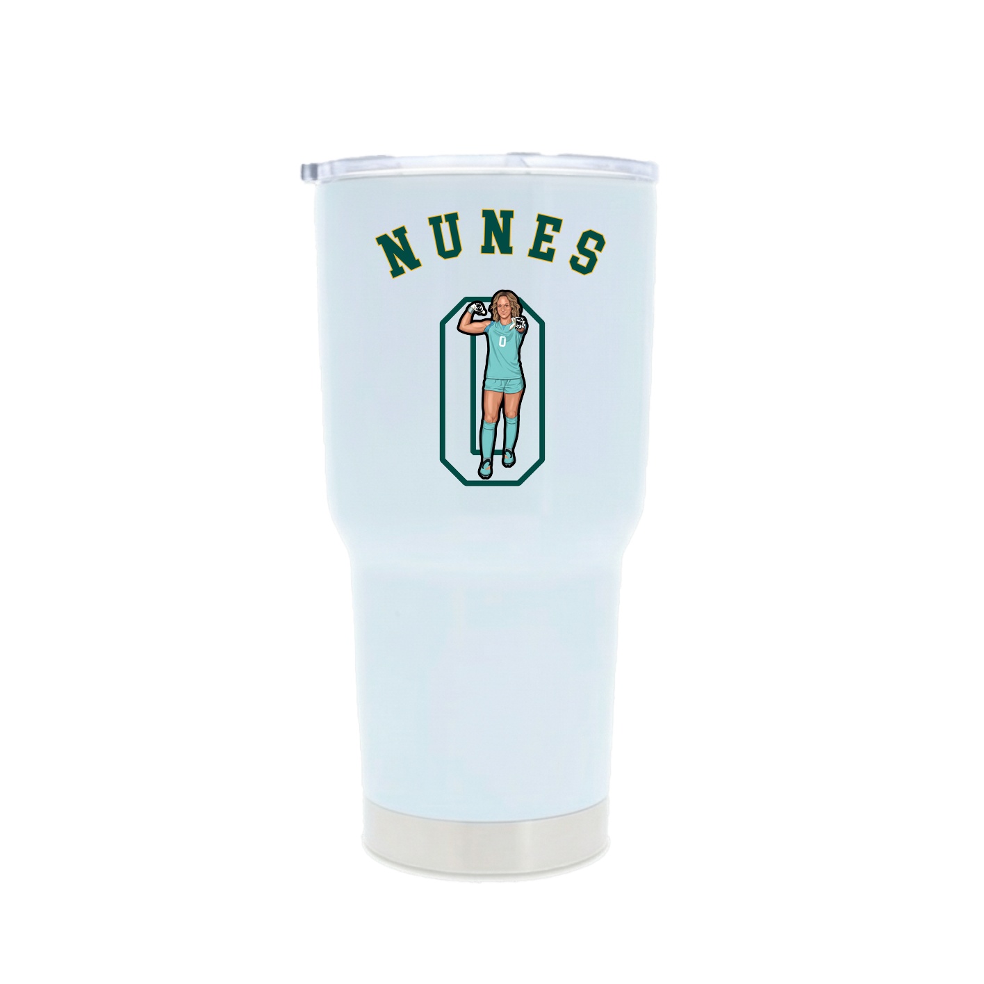 30oz Stainless Steel Tumbler — Shirsey Arch in White