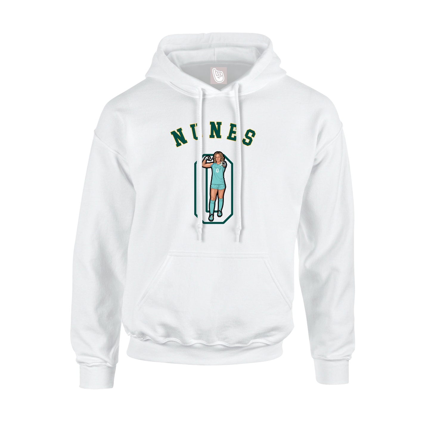 Youth Hoodie — Shirsey Arch in White