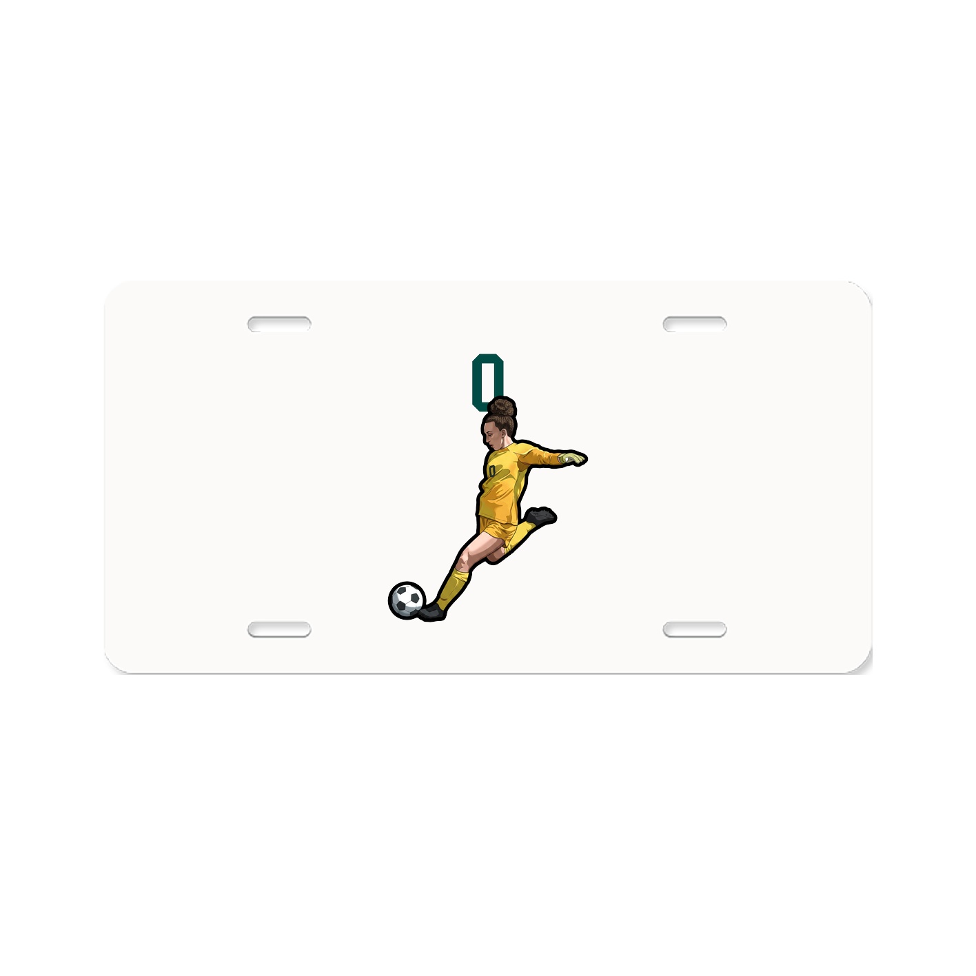 License Plate — Number Top in Classic