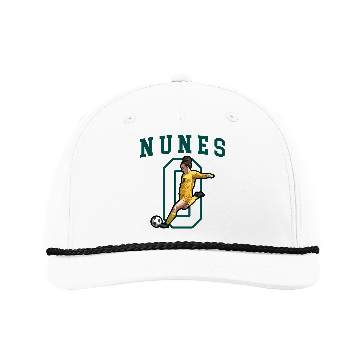 Five-Panel Classic Rope Cap — Shirsey in White