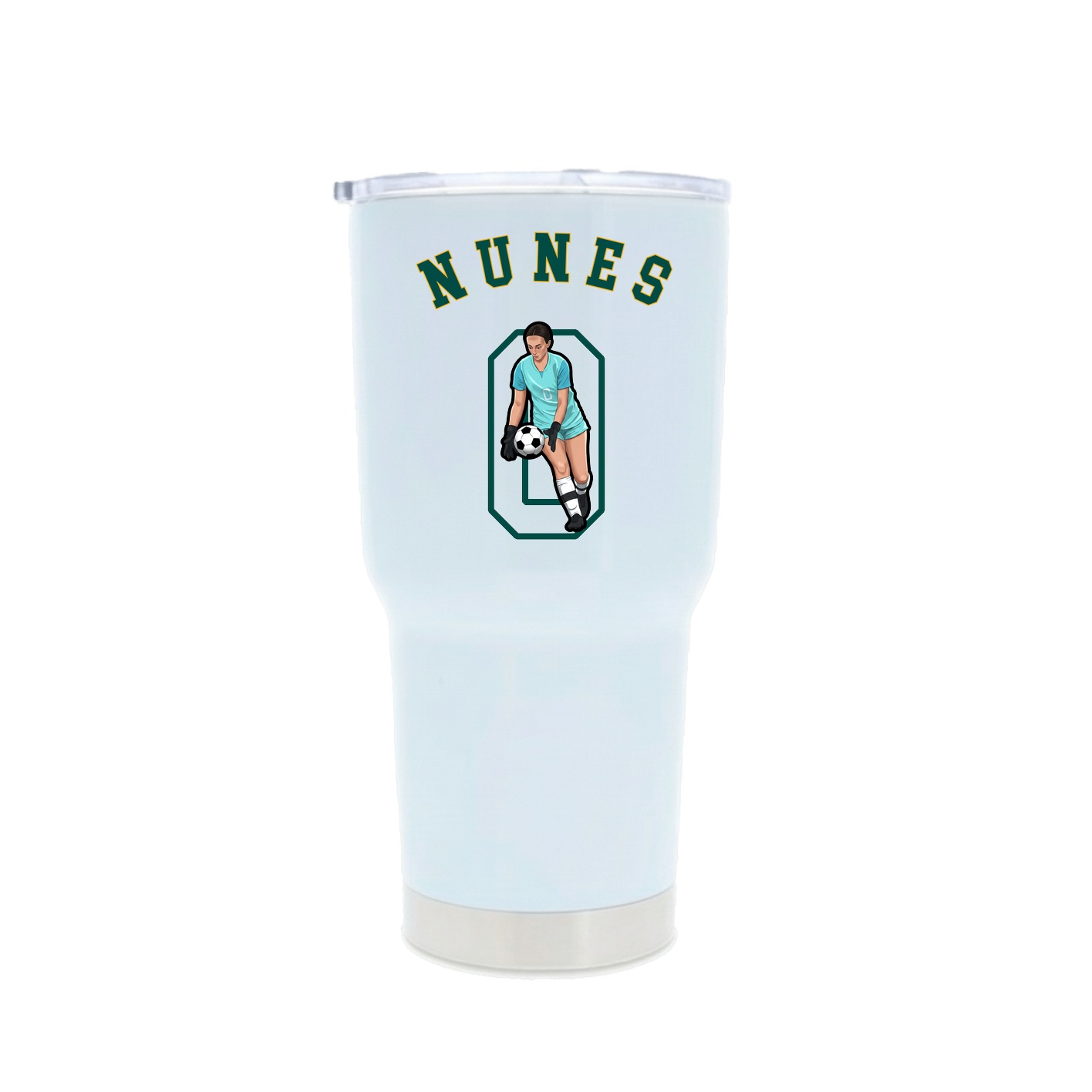 30oz Stainless Steel Tumbler — Shirsey Arch in White