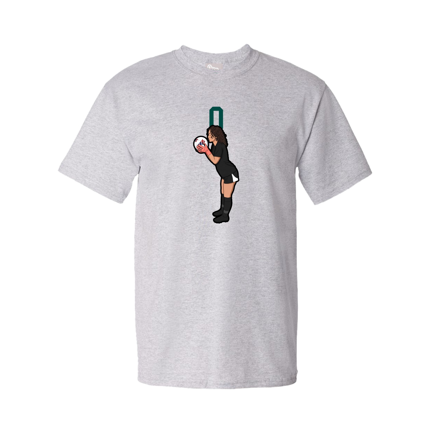 Youth Tee — Number Top in Grey