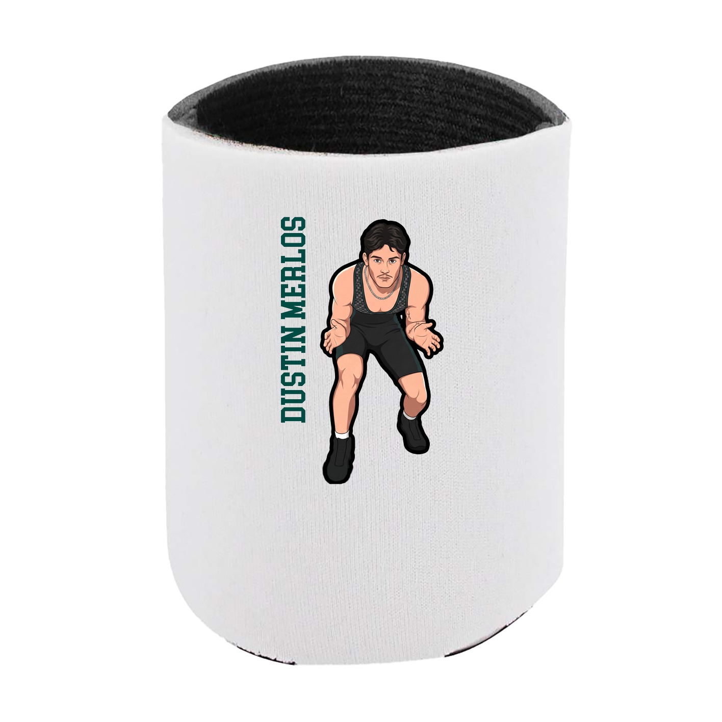 Can Holder — Name Vertical in White