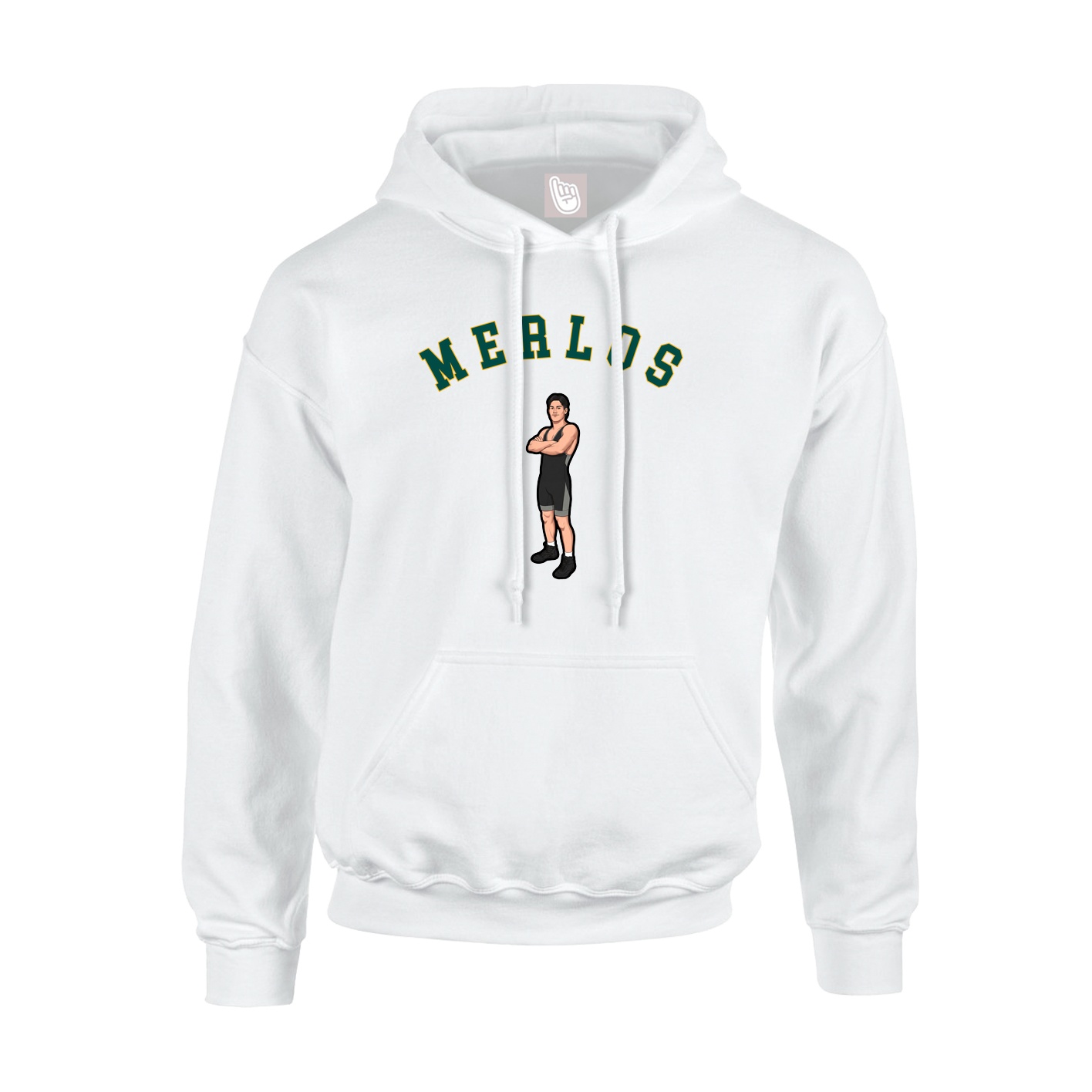Youth Hoodie — Shirsey Arch in White