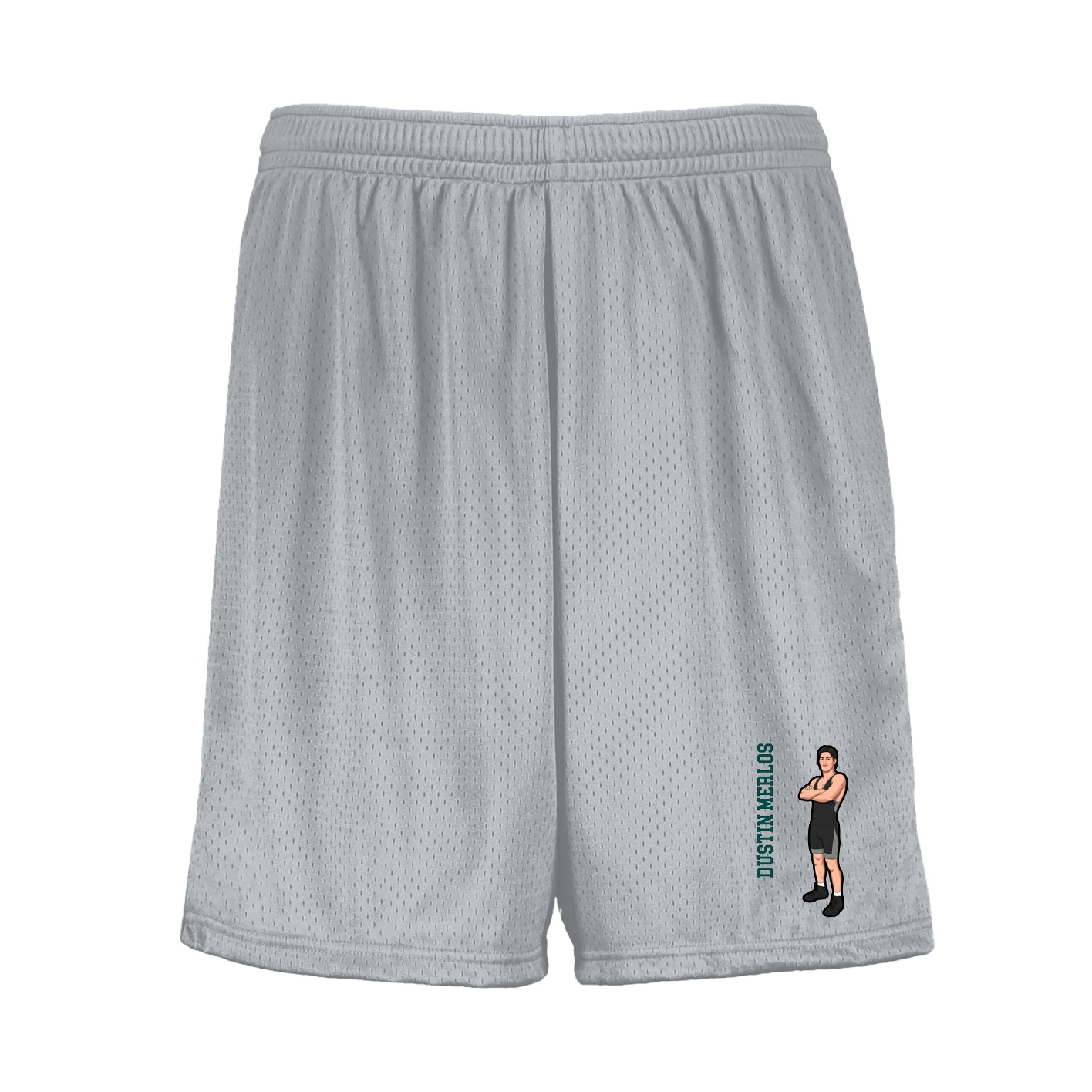 Shorts — Name Vertical in Silver