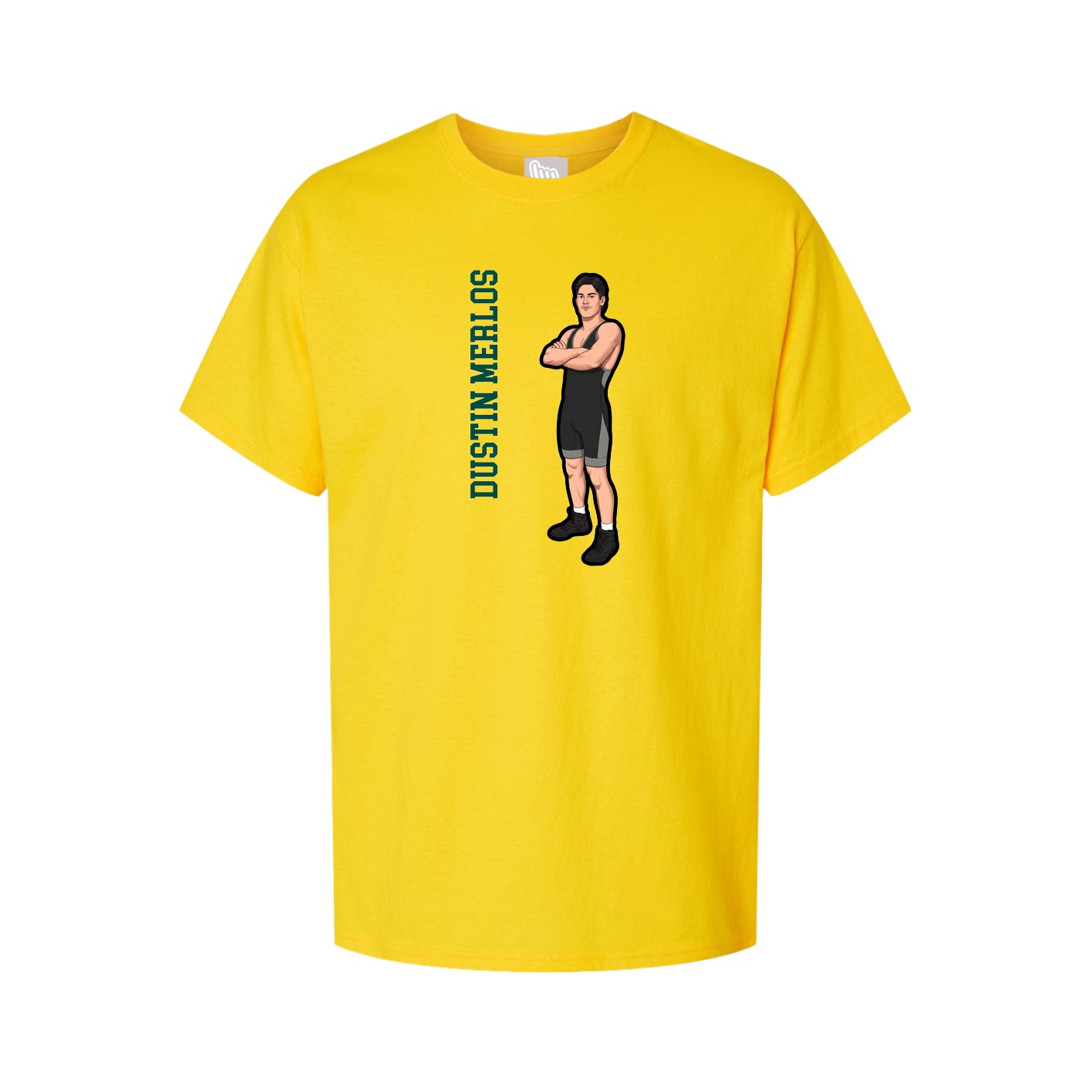 Tee — Name Vertical in Gold