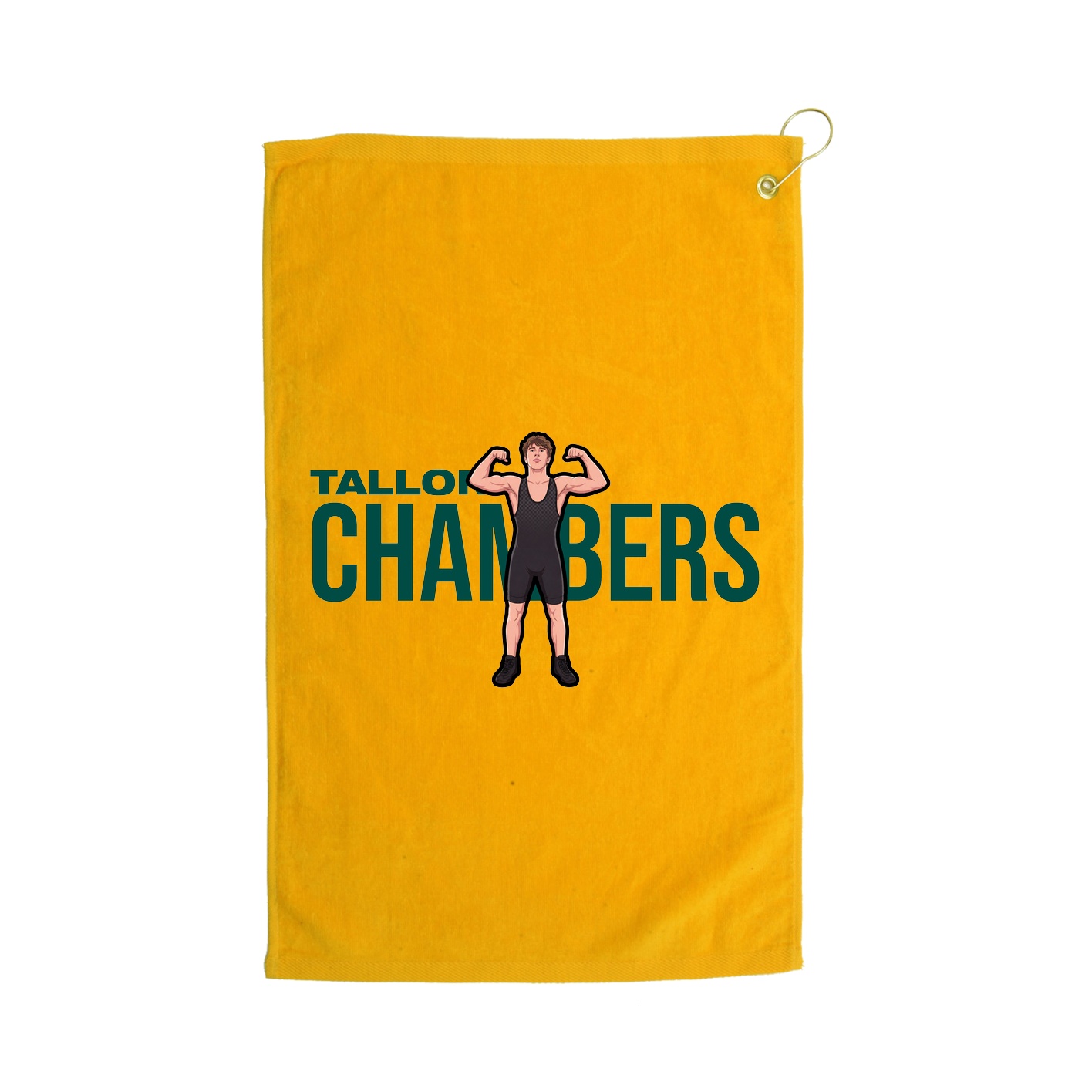 Golf Towel — Player Name in Gold
