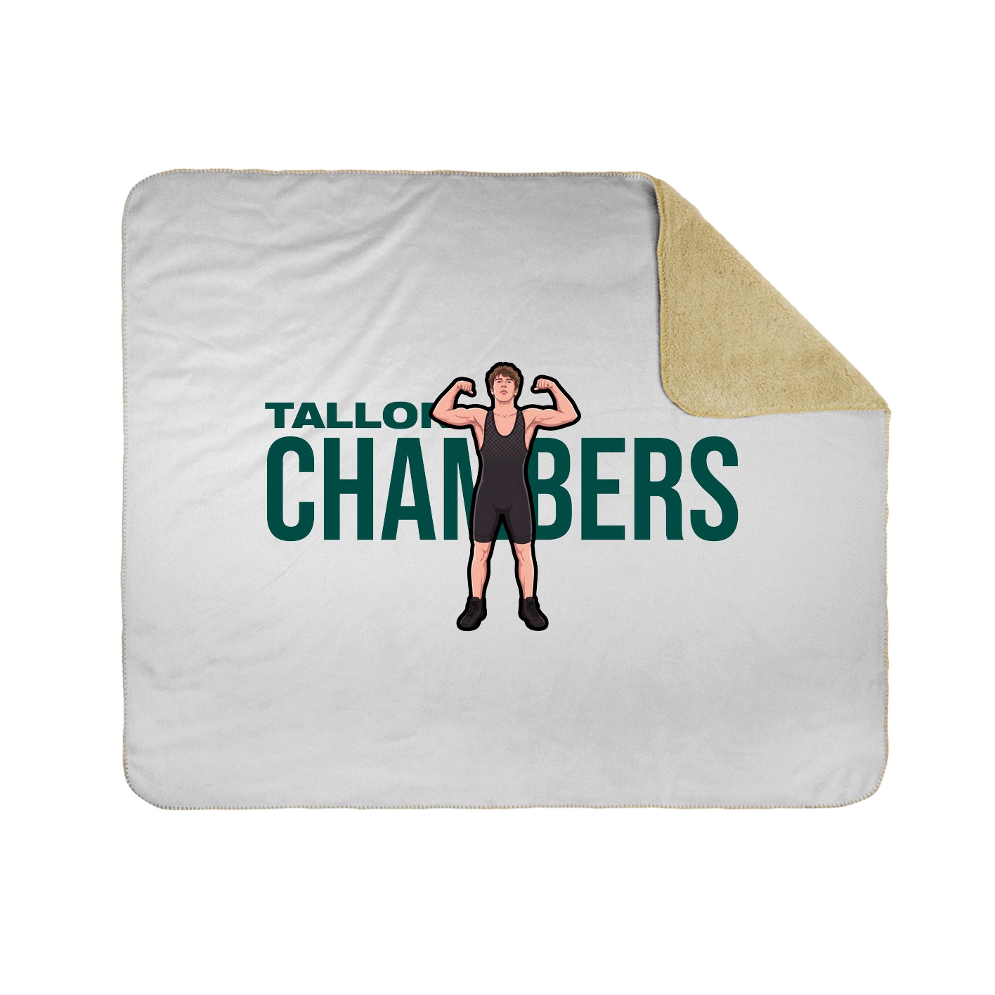 Throw Blanket — Player Name in White