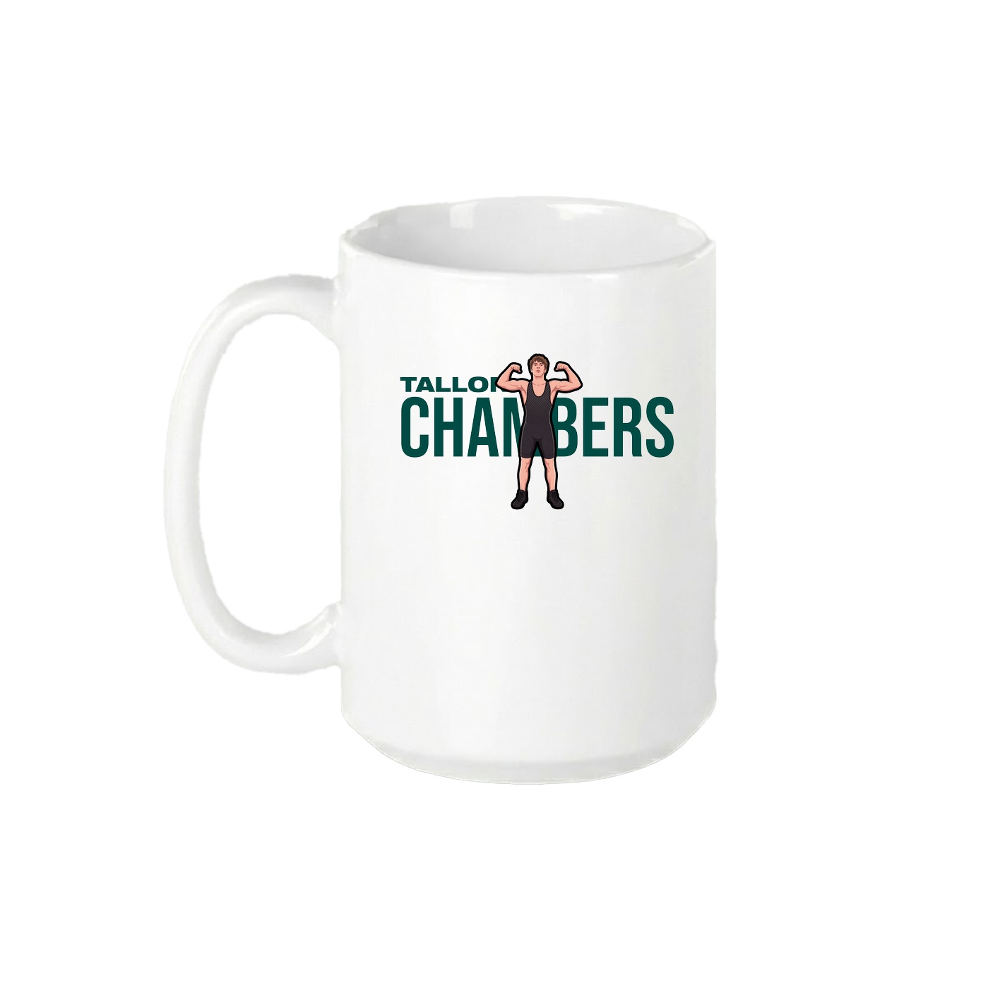 15oz Coffee Mug — Player Name in White