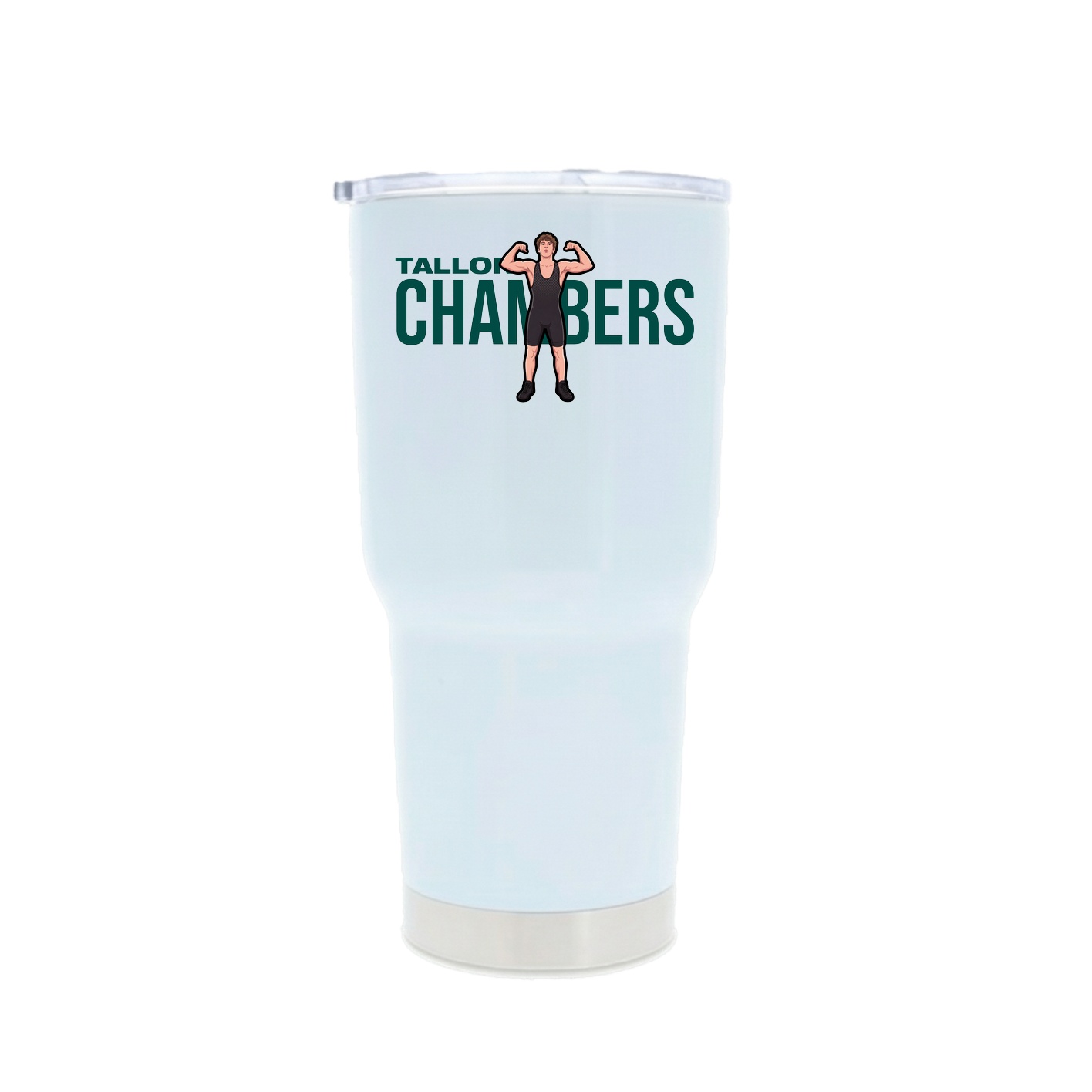 30oz Stainless Steel Tumbler — Player Name in White