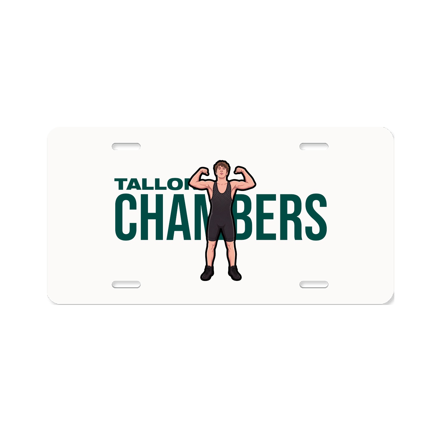 License Plate — Player Name in Classic