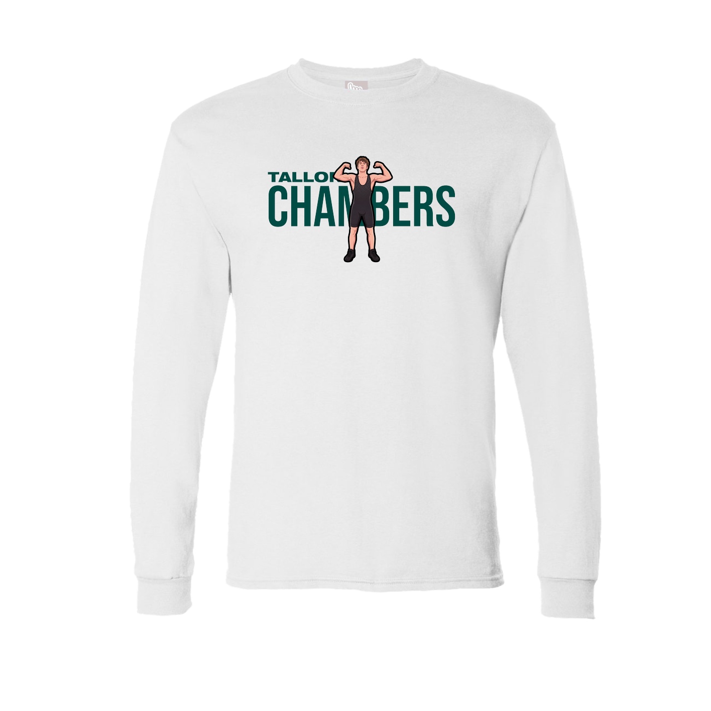 Long Sleeve Tee — Player Name in White