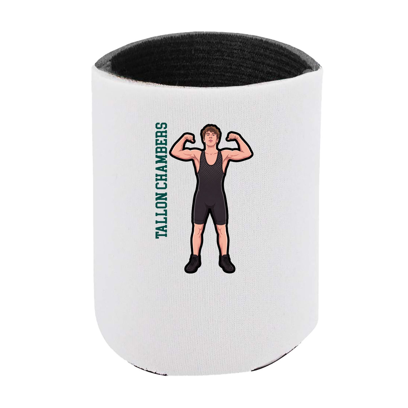 Can Holder — Name Vertical in White