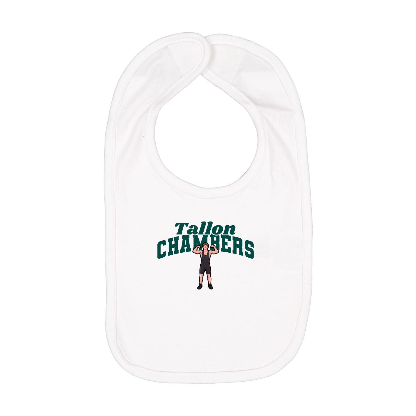 Infant Bib — Signature Arch in White