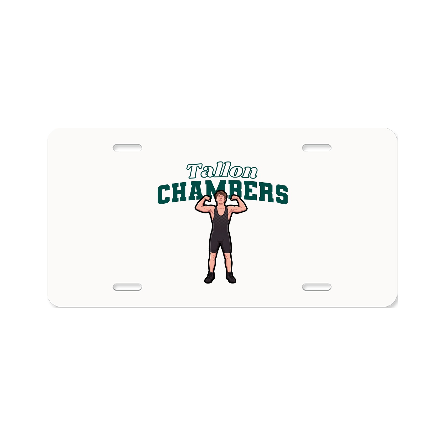 License Plate — Name Arch in Classic