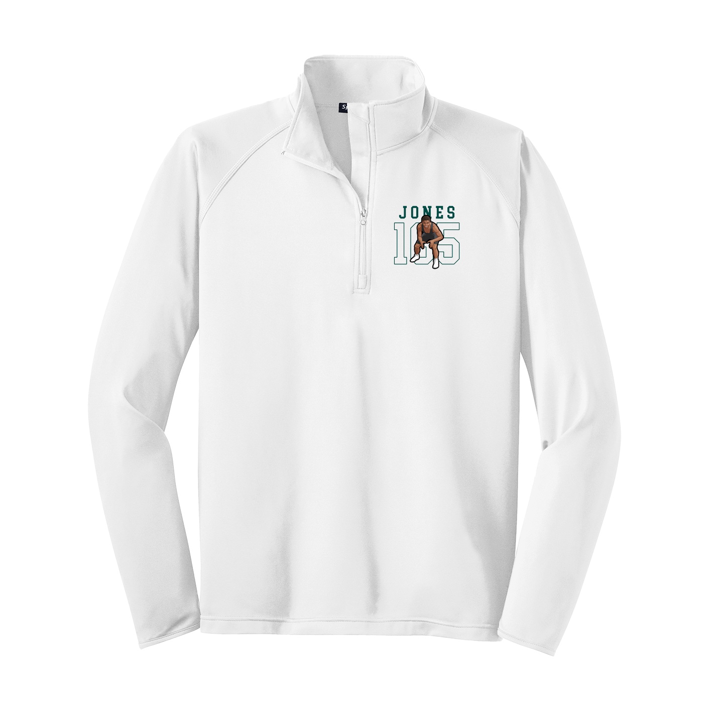 Q-Zip Pullover — Shirsey in White